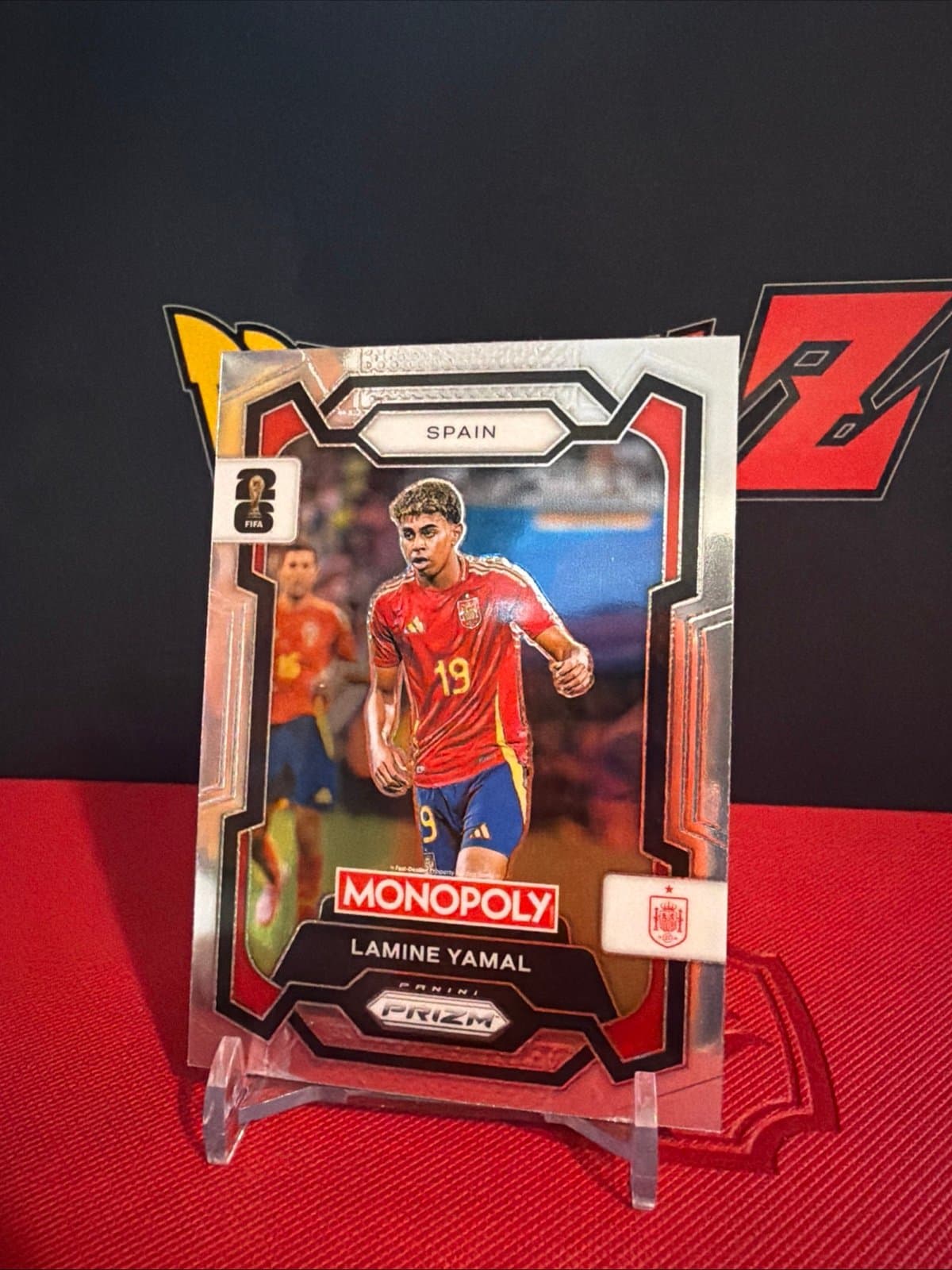 Lamine Yamal 2026 Panini Prizm Monopoly FIFA World Cup #41 Base Spain - Thumbnail 2