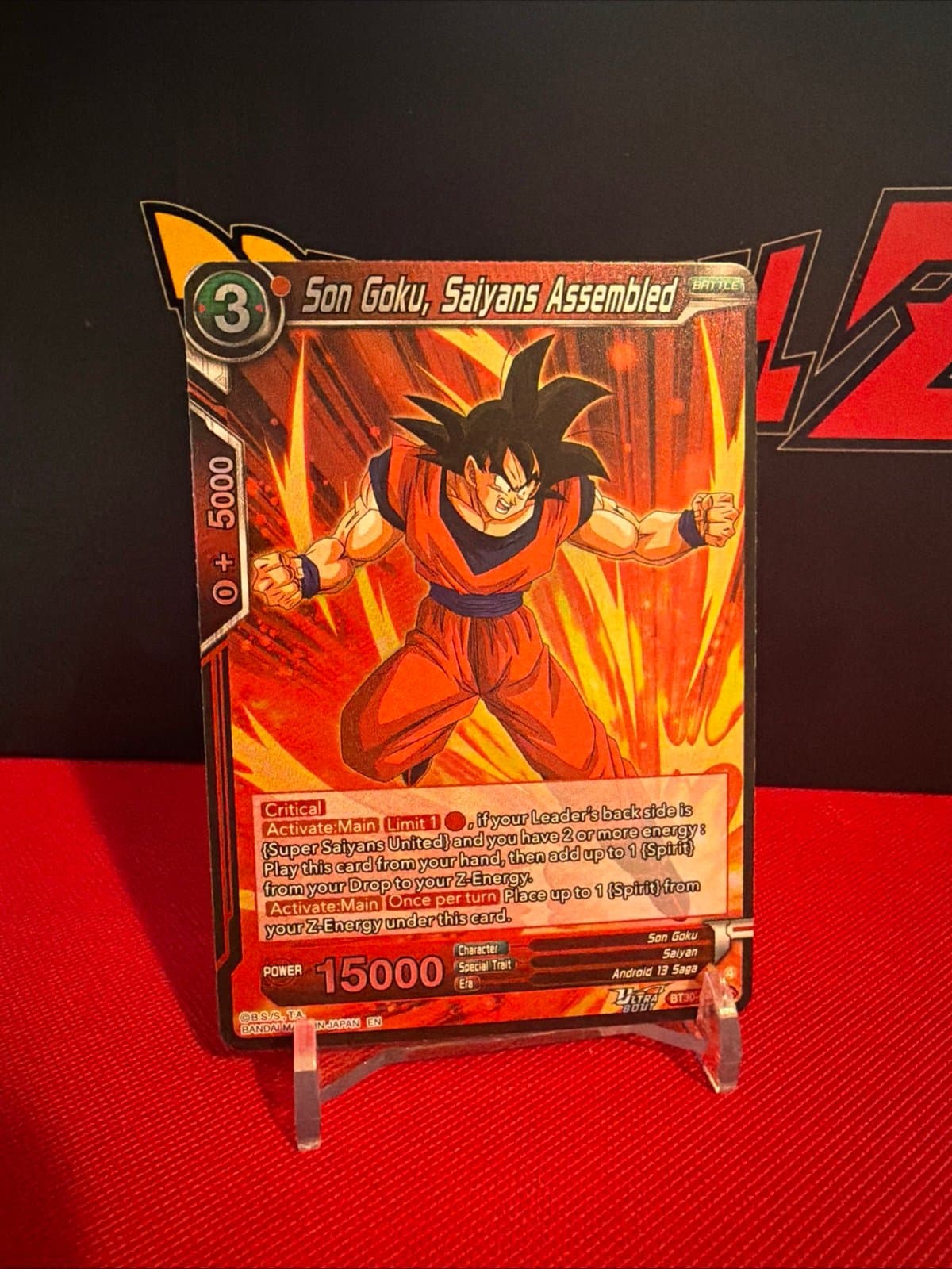 DBS BT30-005 UC SS Son Goku Saiyans Assembled Three Glorious Fighter - Image 1