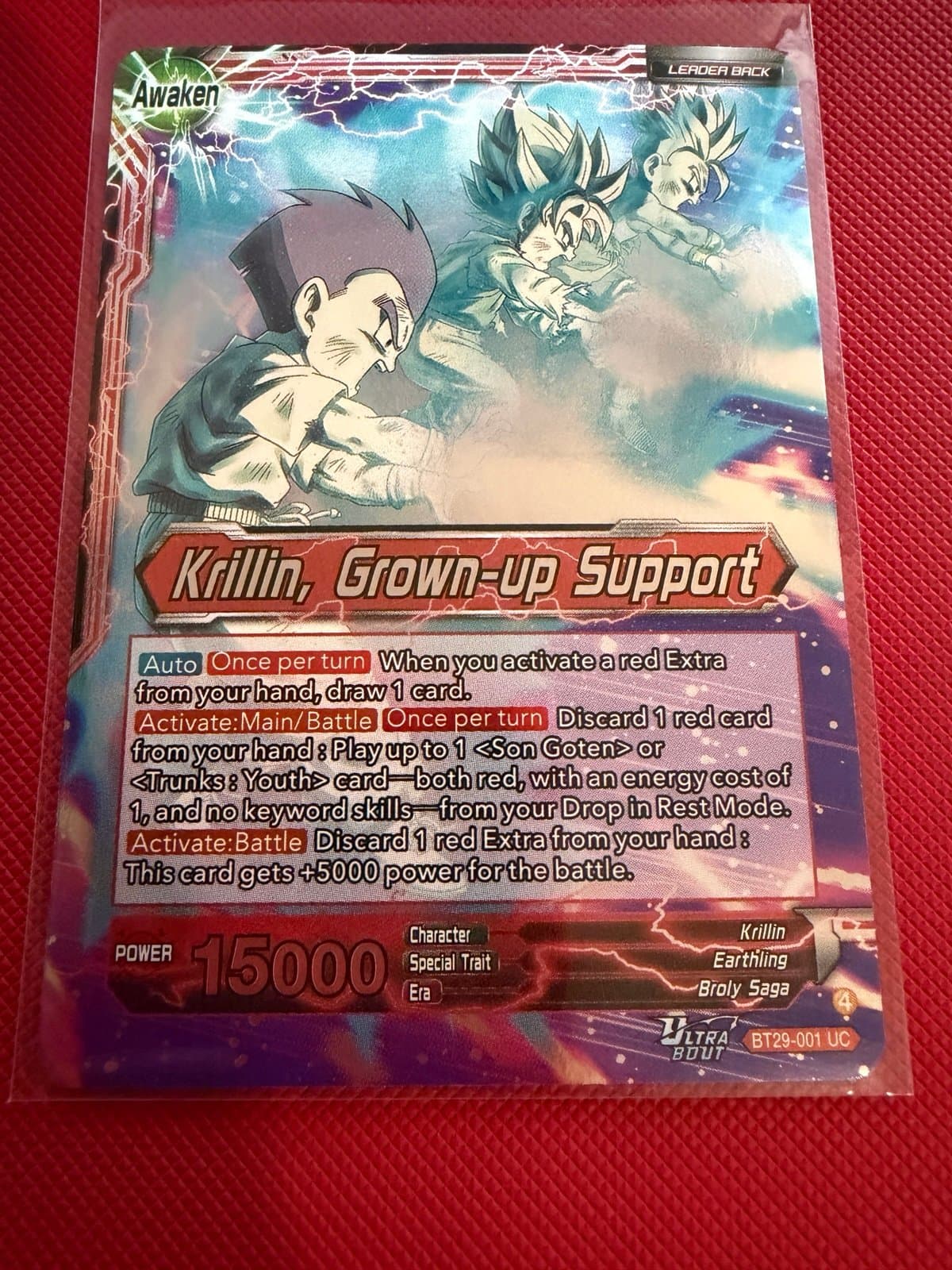 Dragon Ball Fearsome Rivals - Krillin, Grown-up Support - BT29-001 - FOIL - Image 1