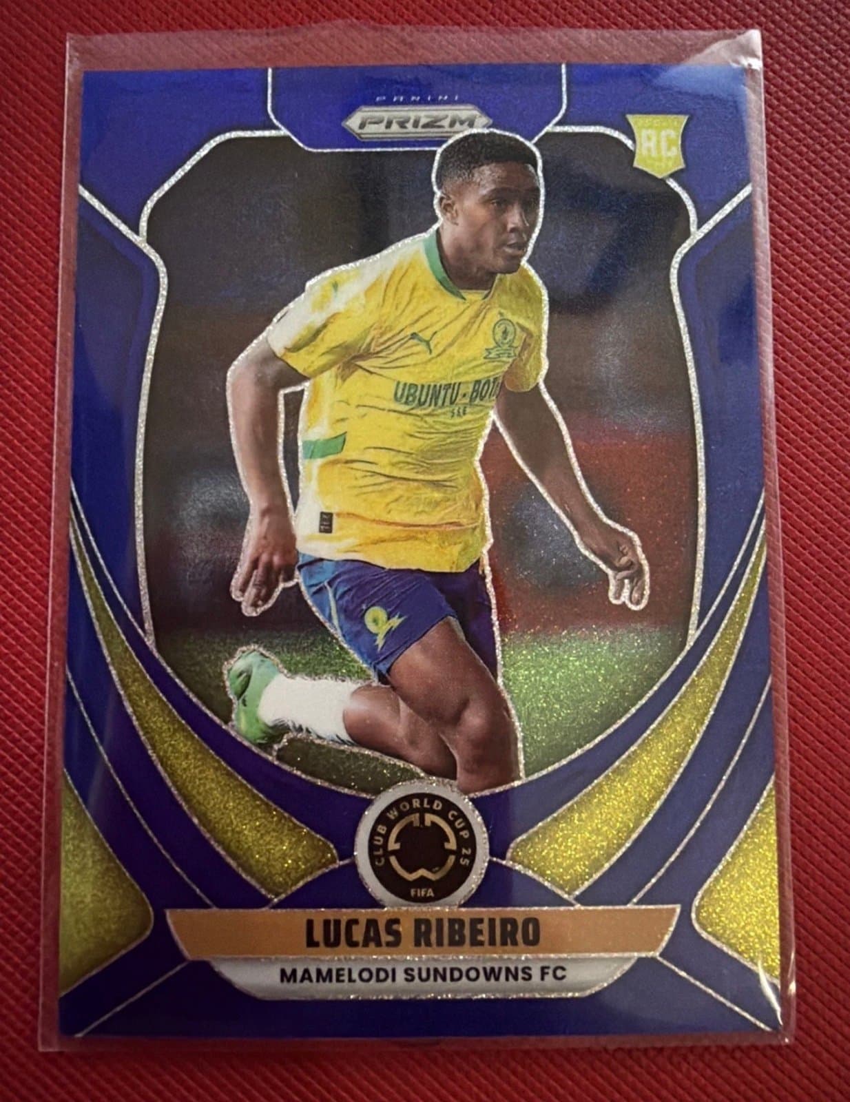 2025 Prizm FIFA Club World Cup Lucas Ribeiro #130 Blue Glitter /149 RC - Thumbnail 2