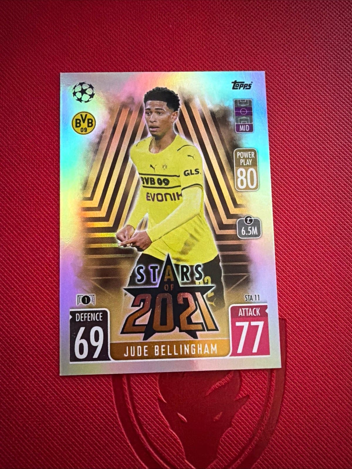 Jude Bellingham 2021 Topps Match Attax Stars of 2021 Borussia Dortmund #STA11 - Thumbnail 2