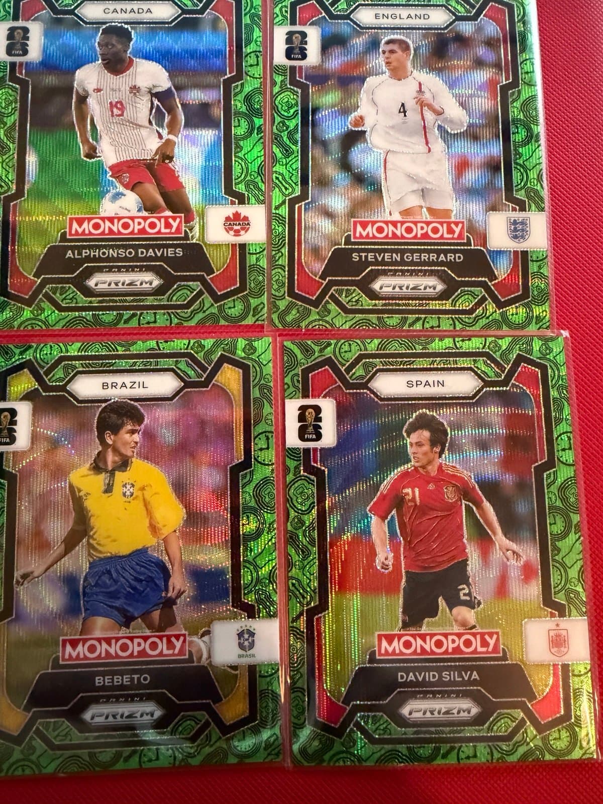 2026 Fifa World Cup Panini Prizm Monopoly GREEN wave lot - Thumbnail 4