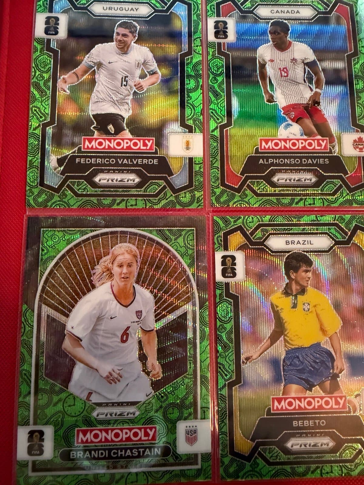2026 Fifa World Cup Panini Prizm Monopoly GREEN wave lot - Thumbnail 5