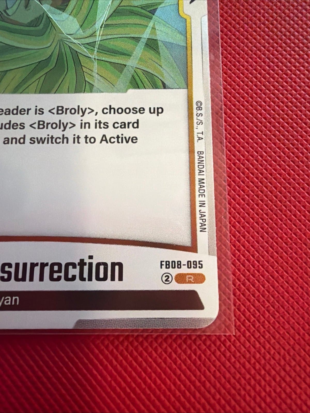 Dragon Ball Card Game Broly- Demon Resurrection FB08-095 FOIL - Thumbnail 3