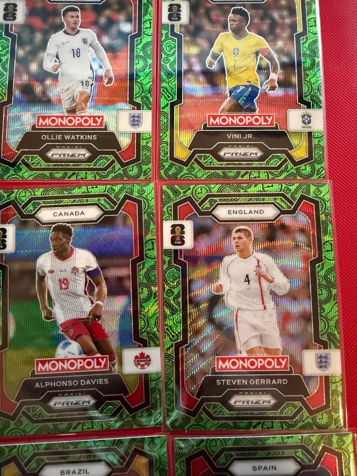 2026 Fifa World Cup Panini Prizm Monopoly GREEN wave lot - Thumbnail 3