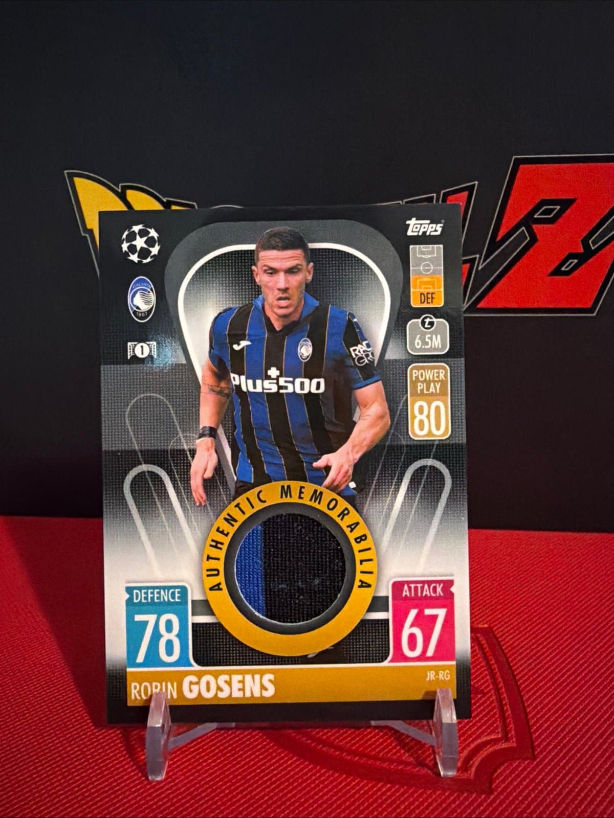 2021-22 Match Attax Robin Gosens Memorabilia Relic Card Atalanta B.C. - Thumbnail 2