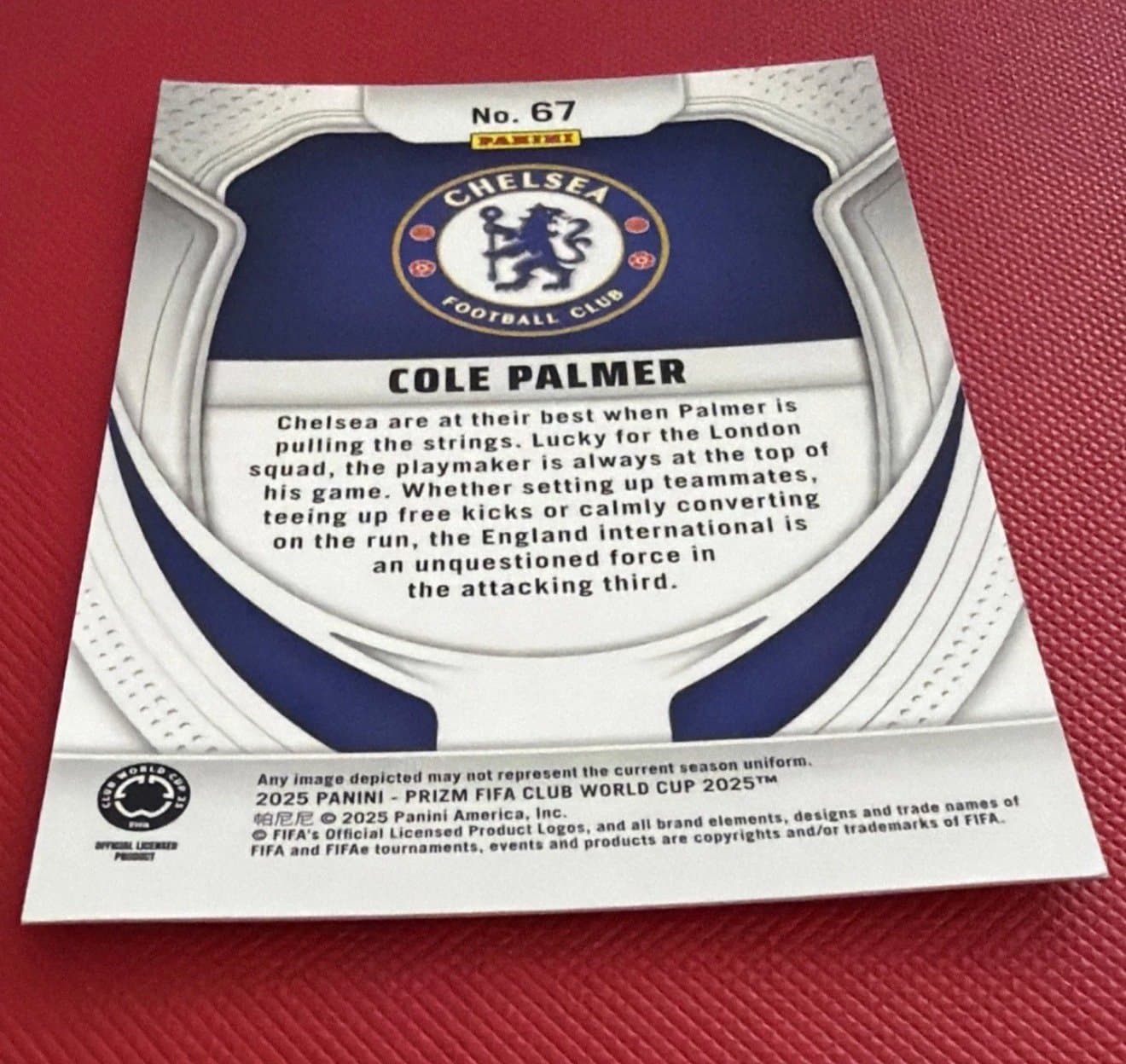 2025 Prizm FIFA Club World Cup Cole Palmer Silver #67 Chelsea - Thumbnail 2
