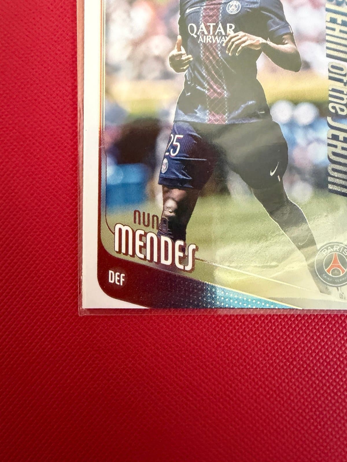 2025-26 Topps UCC- Nuno Mendes #69 UCL Team Of The Season PSG - Thumbnail 3