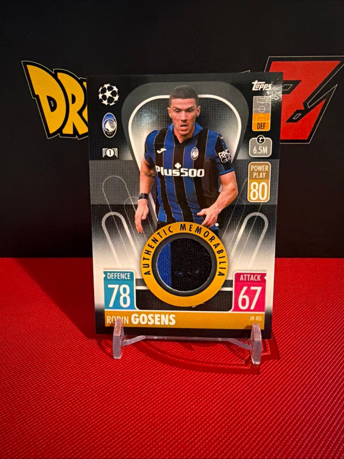 2021-22 Match Attax Robin Gosens Memorabilia Relic Card Atalanta B.C. - Image 1