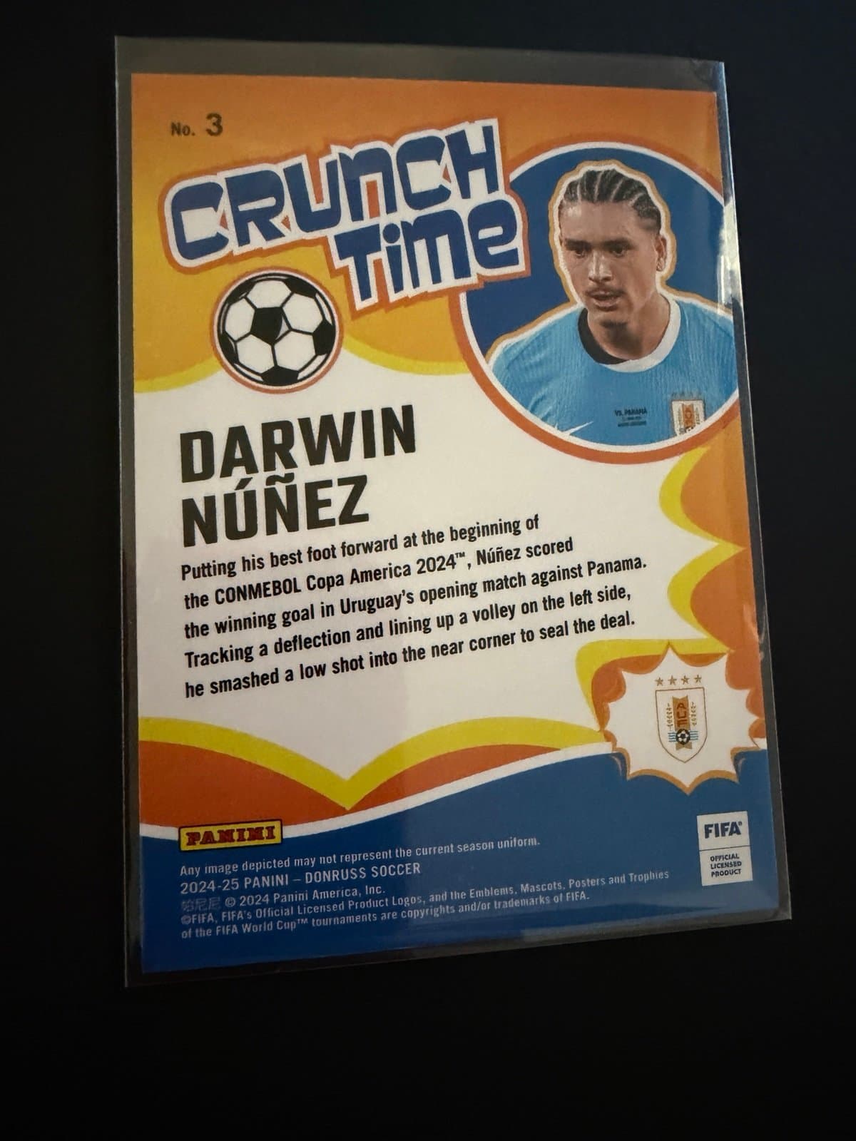 2024-25 Panini Donruss FIFA Crunch Time Red Darwin Nunez #3 - Thumbnail 6