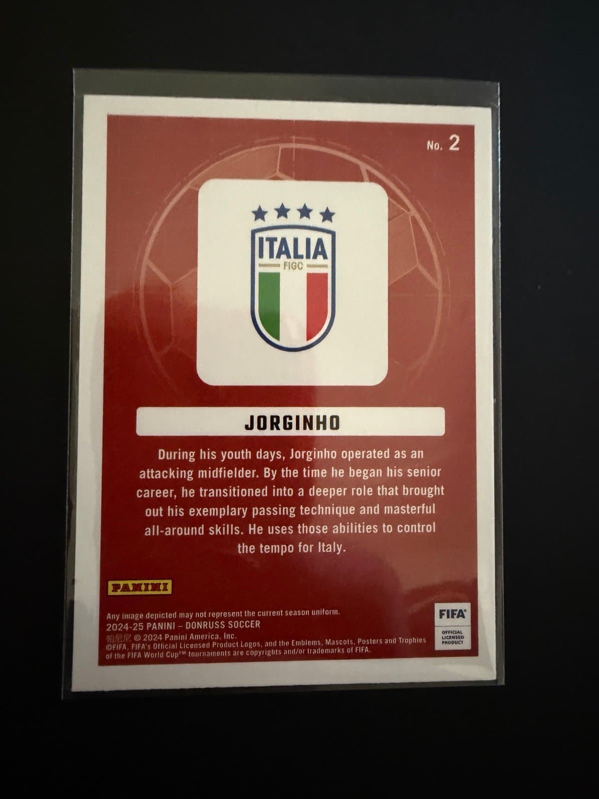 2024-25 Panini Donruss - Craftsman Red - #2 Jorginho - Thumbnail 4