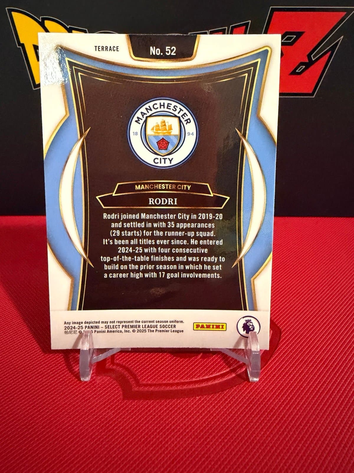 2024-25 Panini Select Premier League - Terrace - #52 Rodri - Thumbnail 2