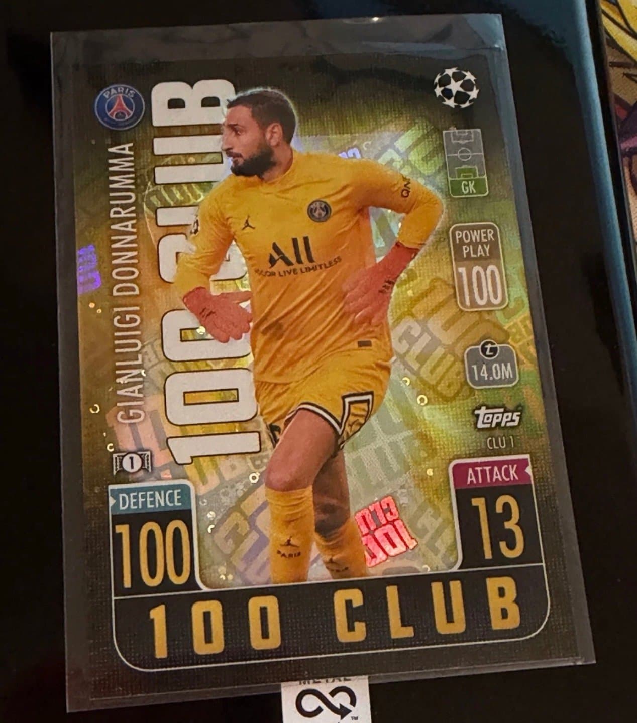 2021-22 Topps Match Attax UCL Extra - 100 Club #CLU 1 Gianluigi Donnarumma - Image 1