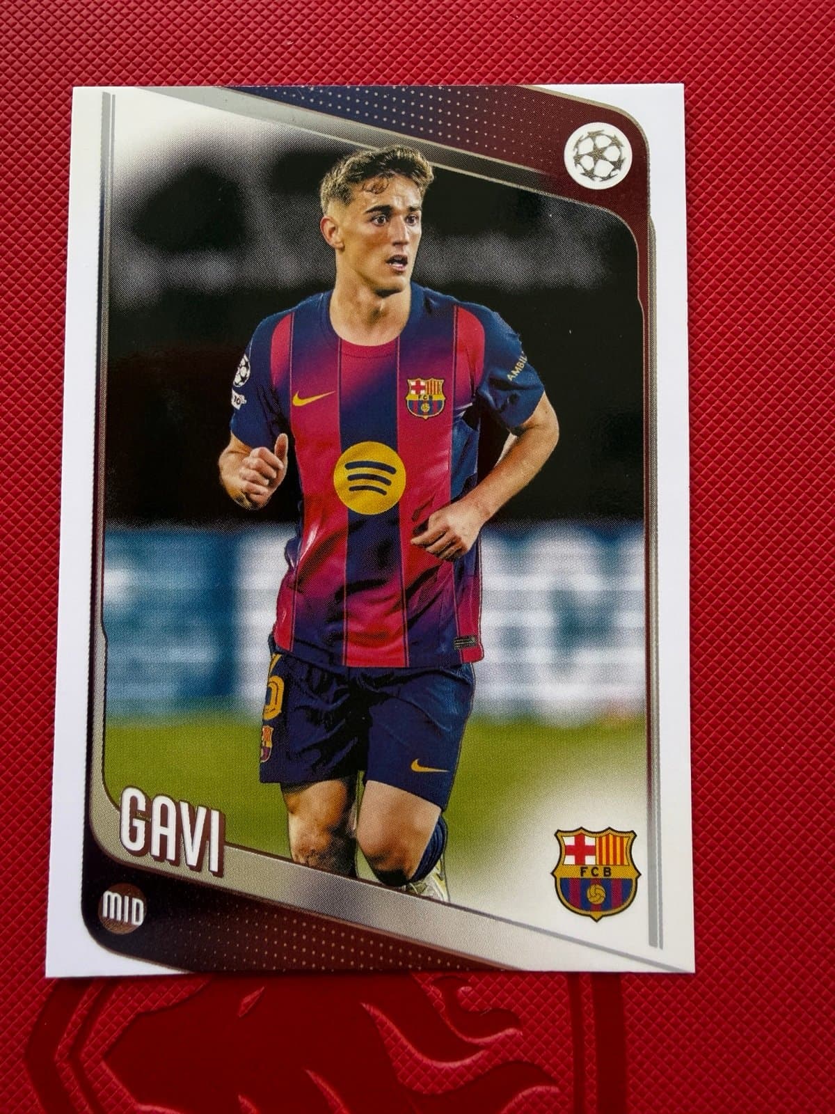 Topps UCL Gavi Barcelona no. 132