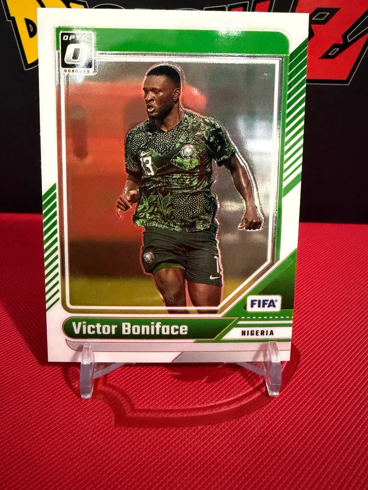 2024-25 Panini Donruss Fifa - Optic Victor Boniface #164 Nigeria - Image 1