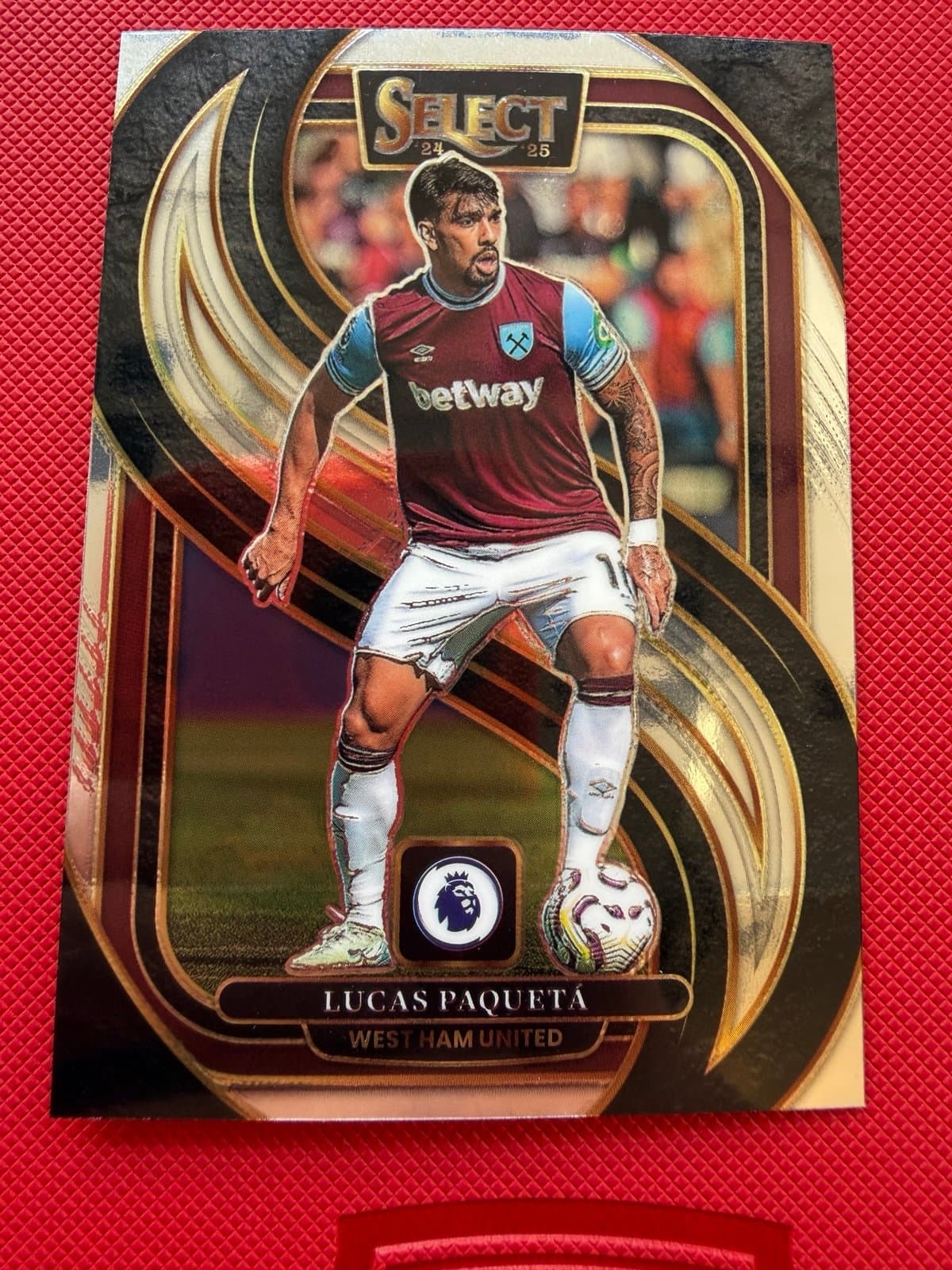 2024-25 Select Premier League Mezzanine Silver Prizm #168 Lucas Paqueta - Image 1