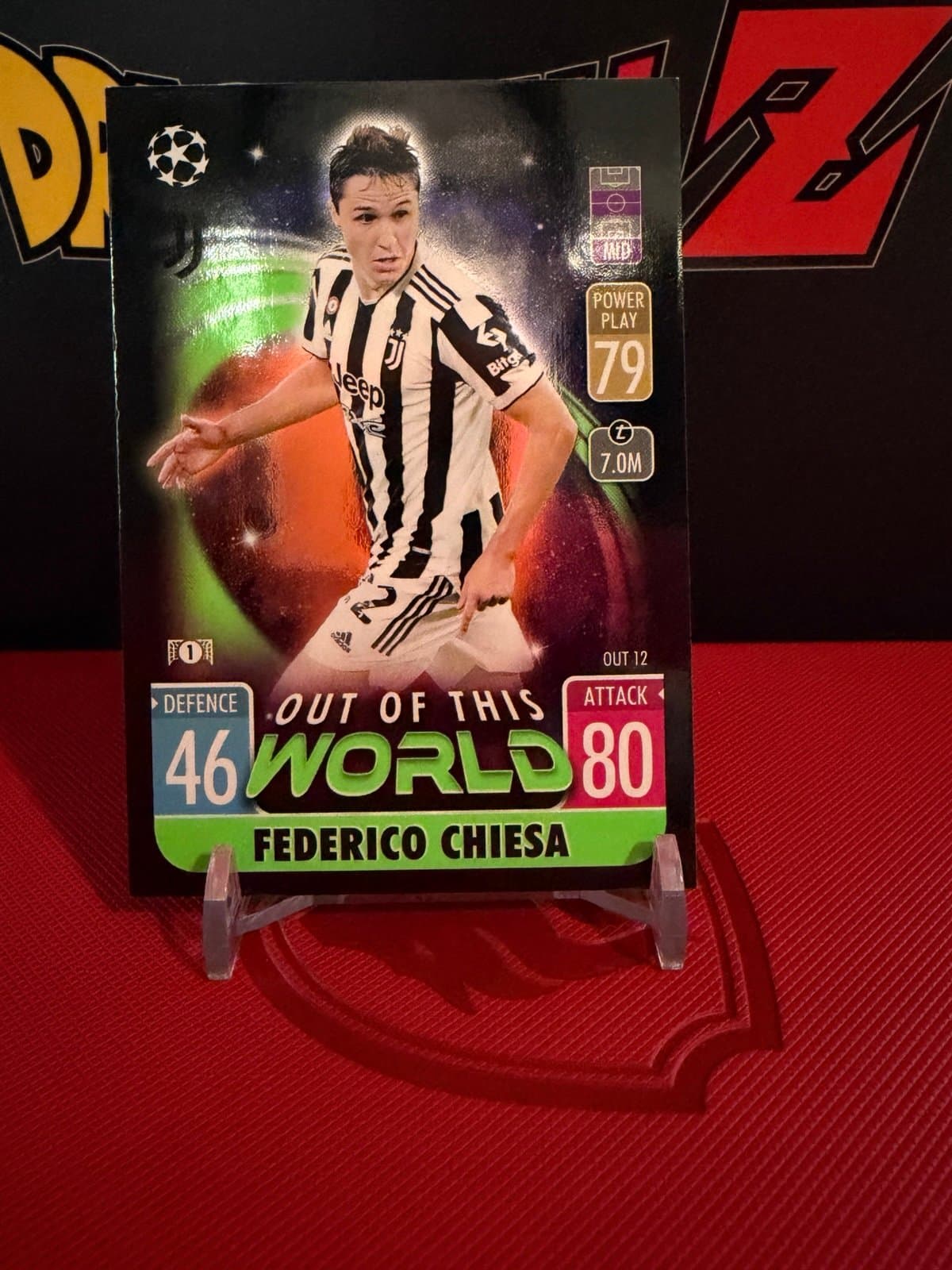 FEDERICO CHIESA 2022 Topps Match Attax EXtra Out of This World #OUT-12 Juventus - Thumbnail 2