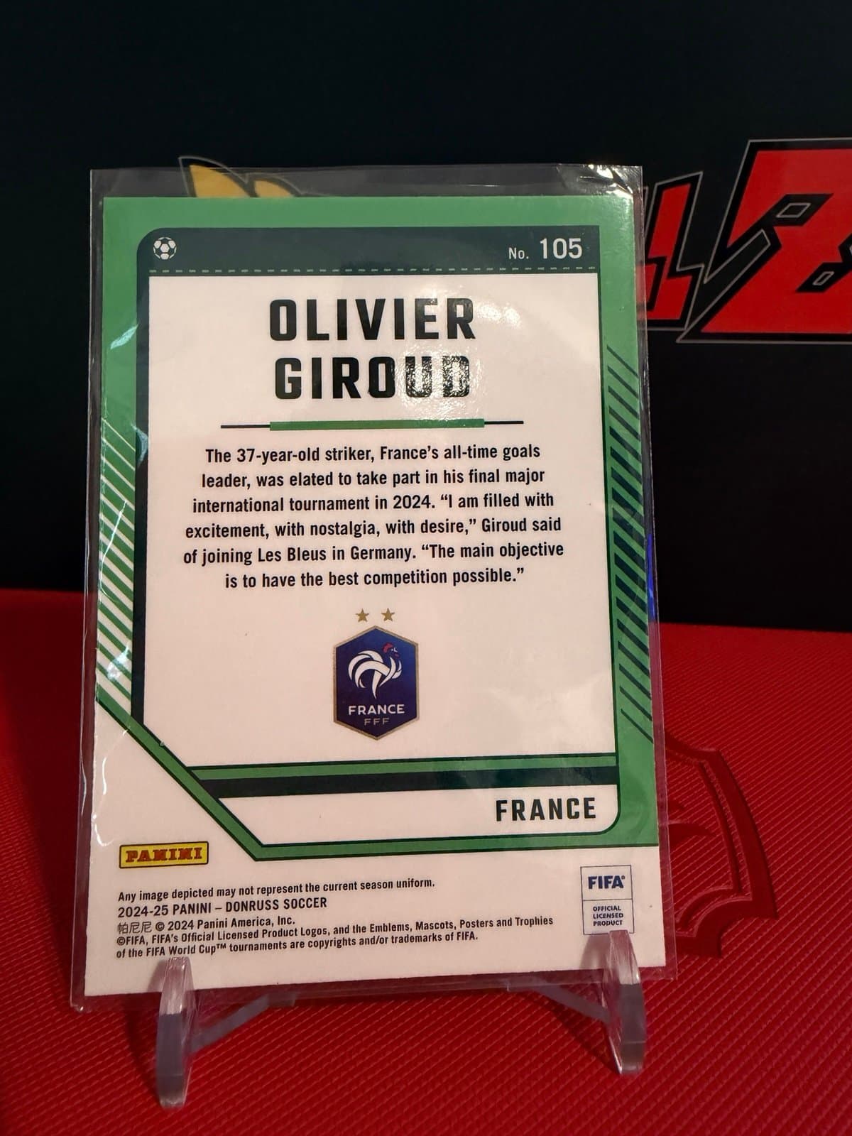 Olivier Giroud #105 2024-25 Panini Donruss Fifa - Optic - Thumbnail 3