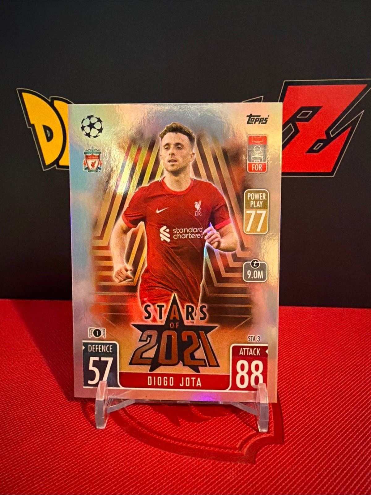 Match Attax Extra Stars of 2021 Diogo Jota Mega Value Mint Rare Card - Image 1