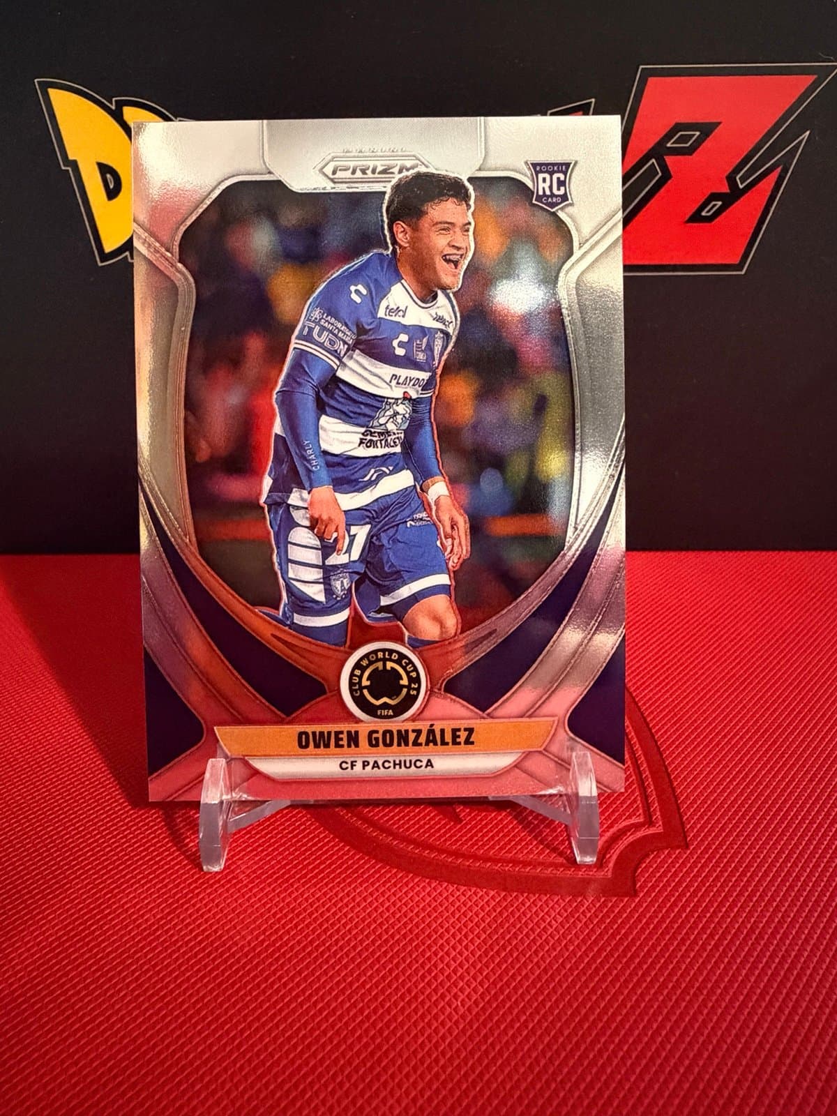 2025 Panini Prizm FIFA Club World Cup Soccer RC #148 Owen Gonzalez - CF Pachuca - Thumbnail 2
