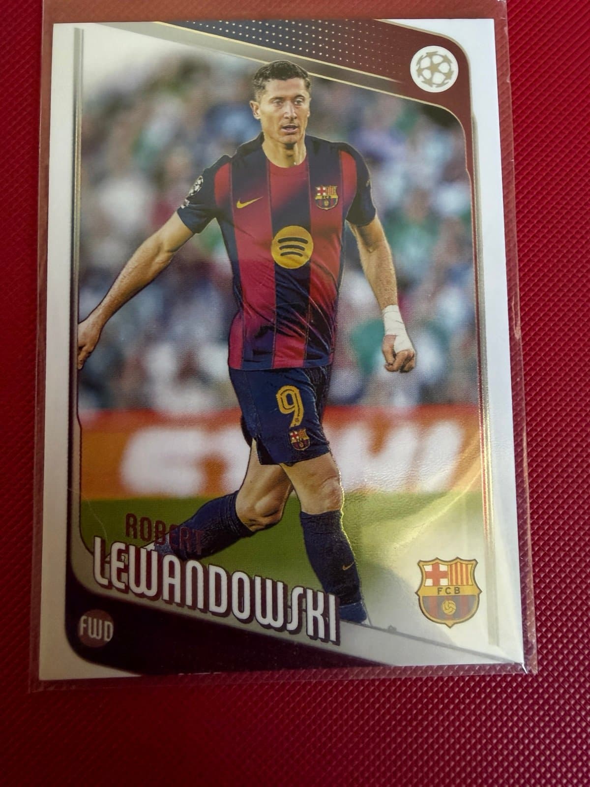 2025-26 Topps UEFA Club Competitions Soccer #54 Robert Lewandowski -FC Barcelona - Image 1