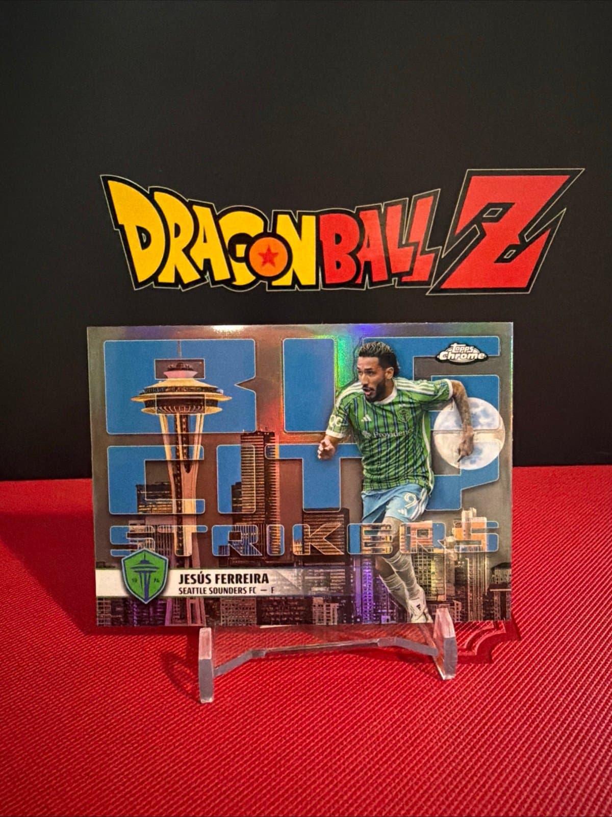 2025 Topps Chrome MLS #BCS-16 Jesus Ferreira Big City Strikers - Image 1