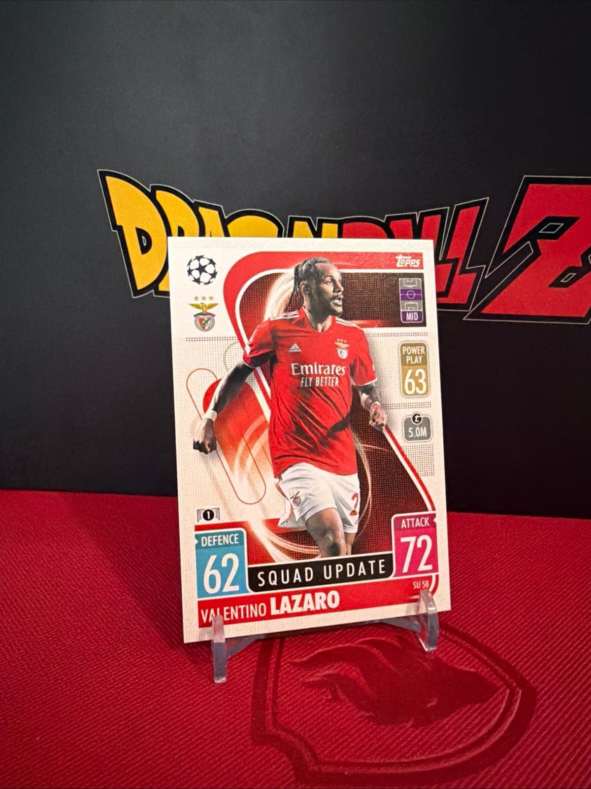 2021-22 Topps UEFA Champions League Match Attax Valentino Lazaro Squad Update - Image 1