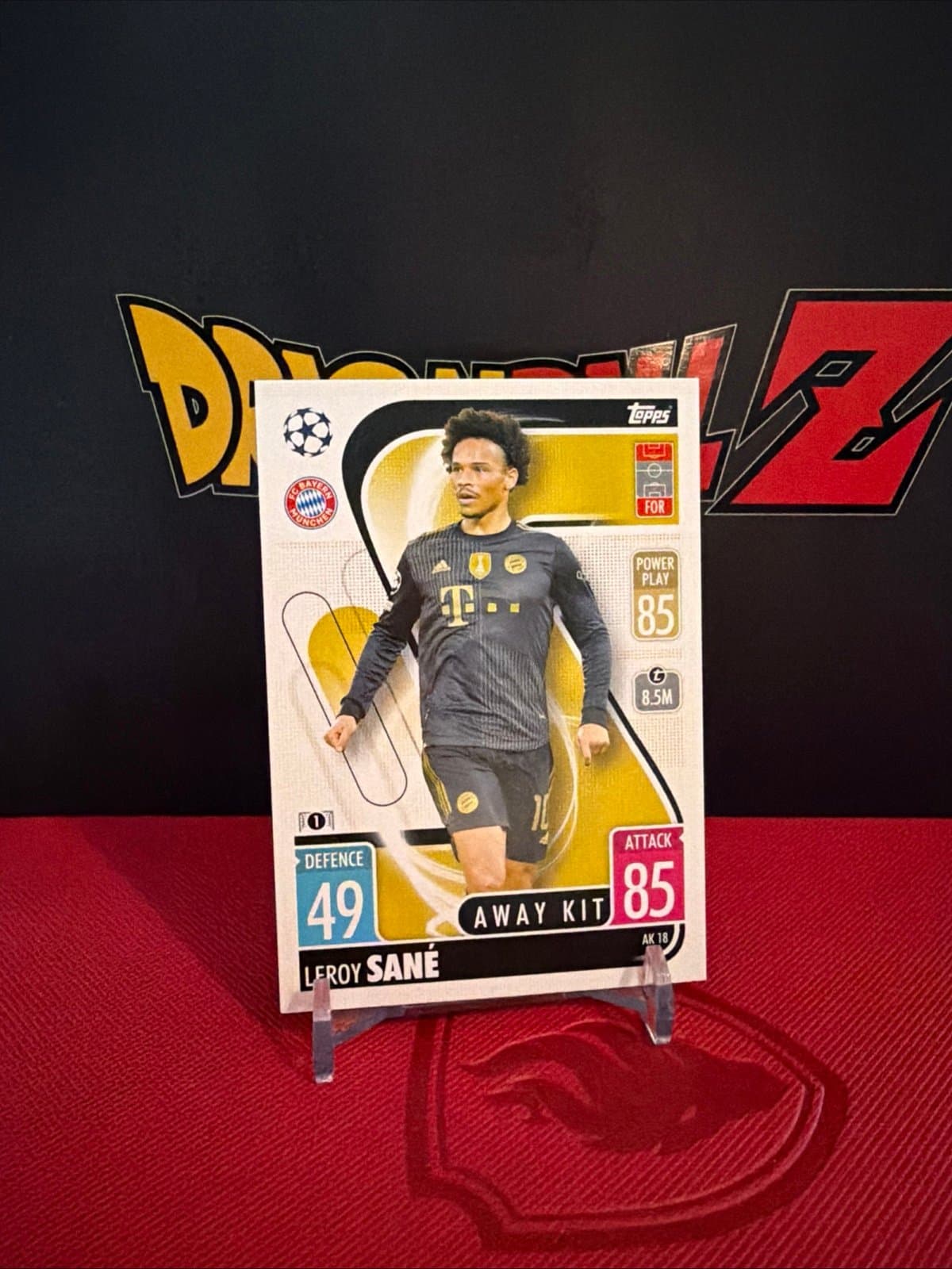 2021-22 Topps Match Attax UEFA Leroy Sane Away Kit - Image 1