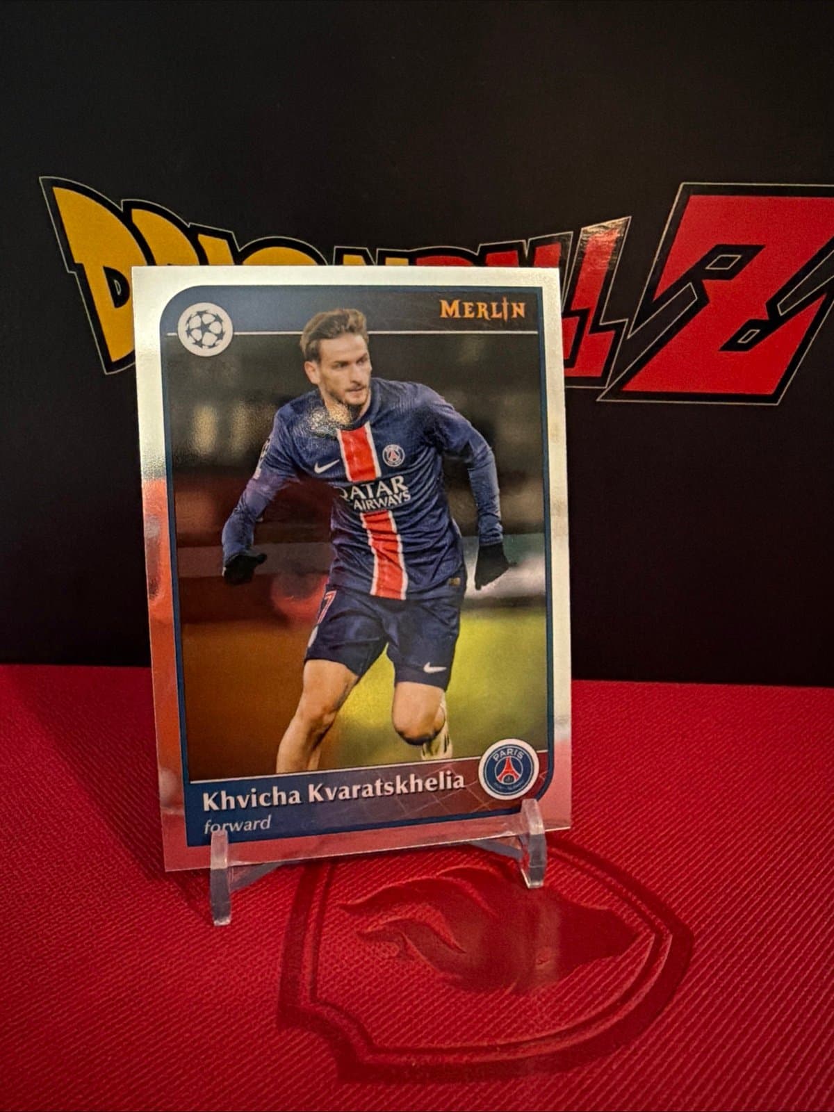 Khvicha Kvaratskhelia 2024-25 Topps Merlin UCC Paris Saint-Germain - Image 1