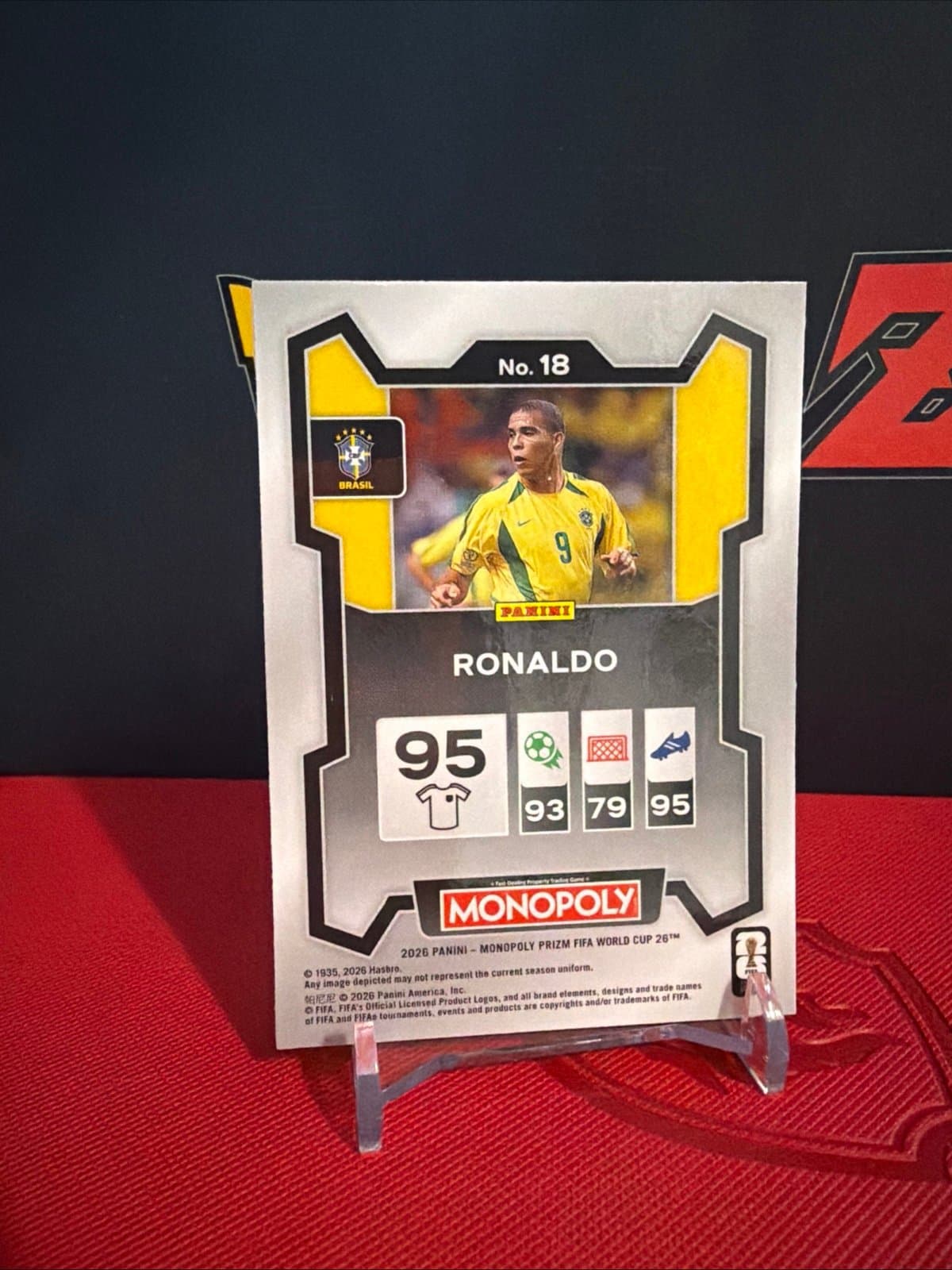 Ronaldo 2026 Panini Prizm Monopoly FIFA World Cup #16 Base Brazil - Thumbnail 4
