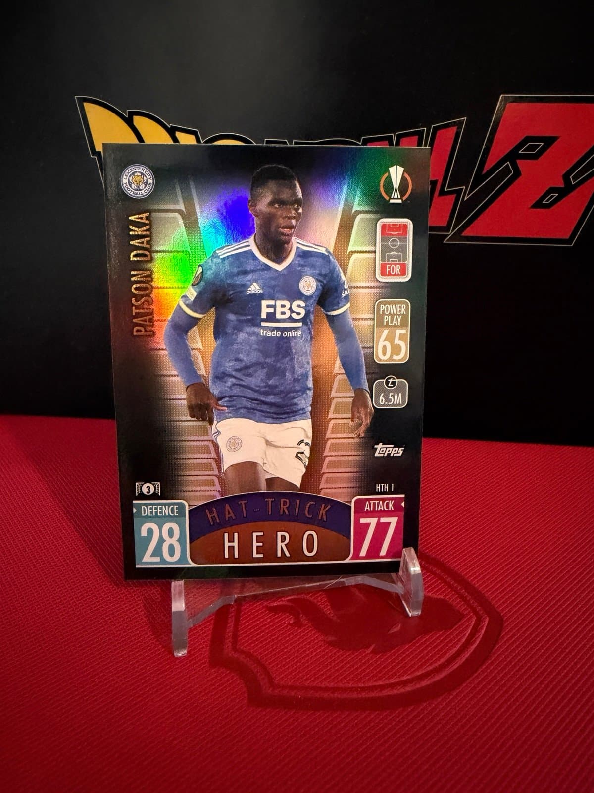 2021-22 Topps Match Attax UCL Extra Hat-Trick Hero Patson Daka #HTH1 - Thumbnail 2