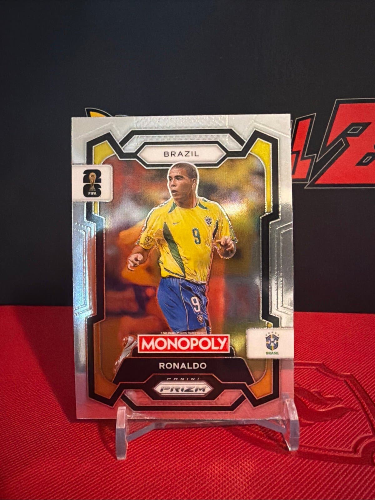 Ronaldo 2026 Panini Prizm Monopoly FIFA World Cup #16 Base Brazil - Thumbnail 3