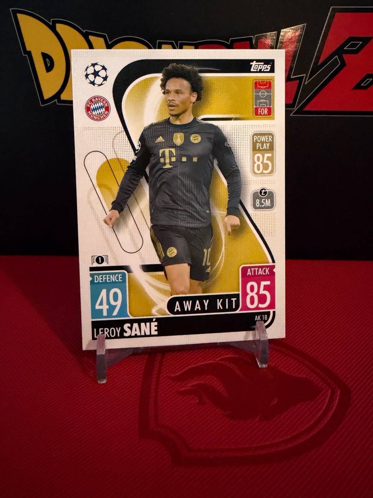 2021-22 Topps Match Attax UEFA Leroy Sane Away Kit - Thumbnail 2