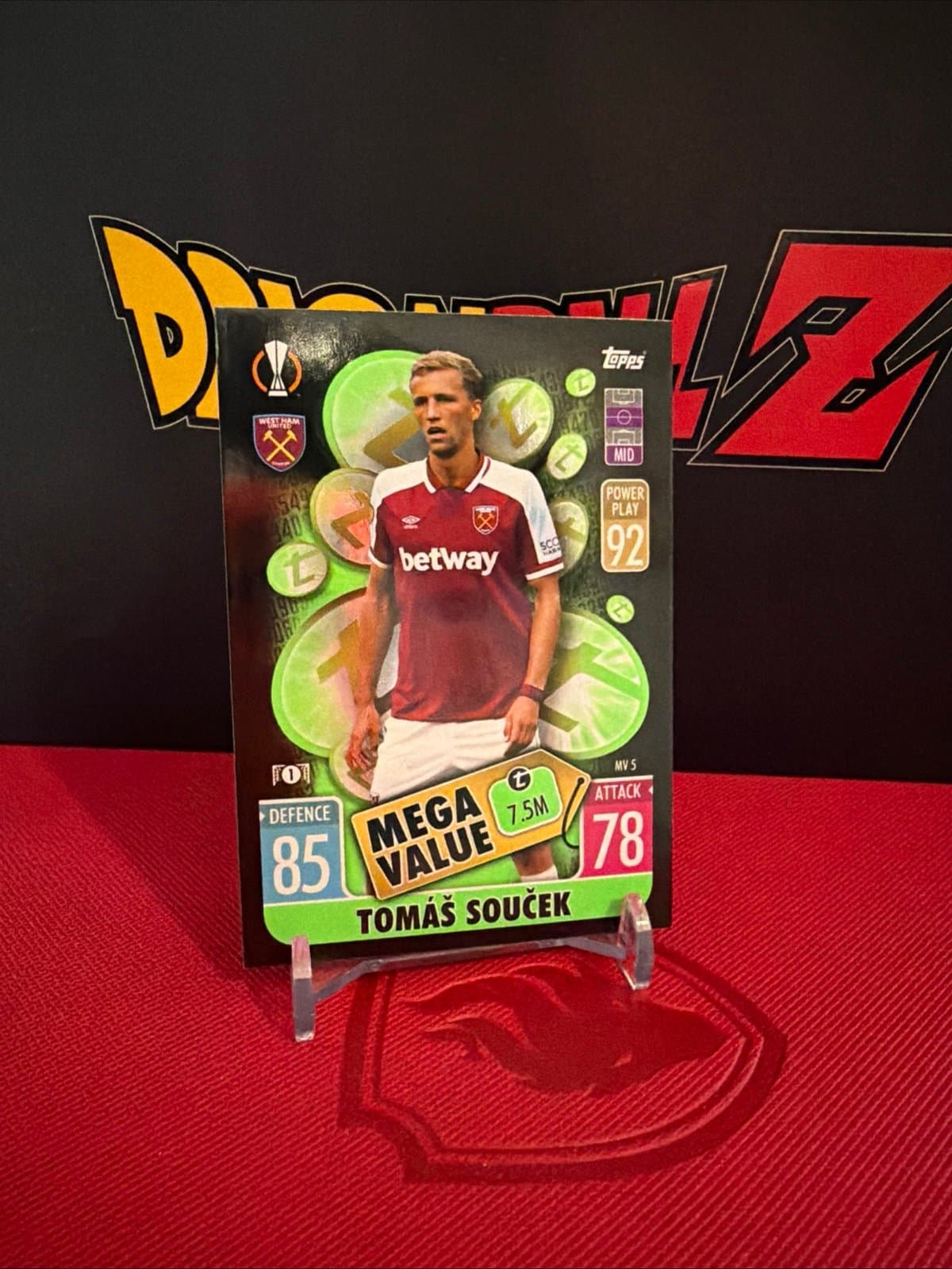 2021-22 Topps Match Attax #MV5 Tomas Soucek - West Ham United FC - Image 1