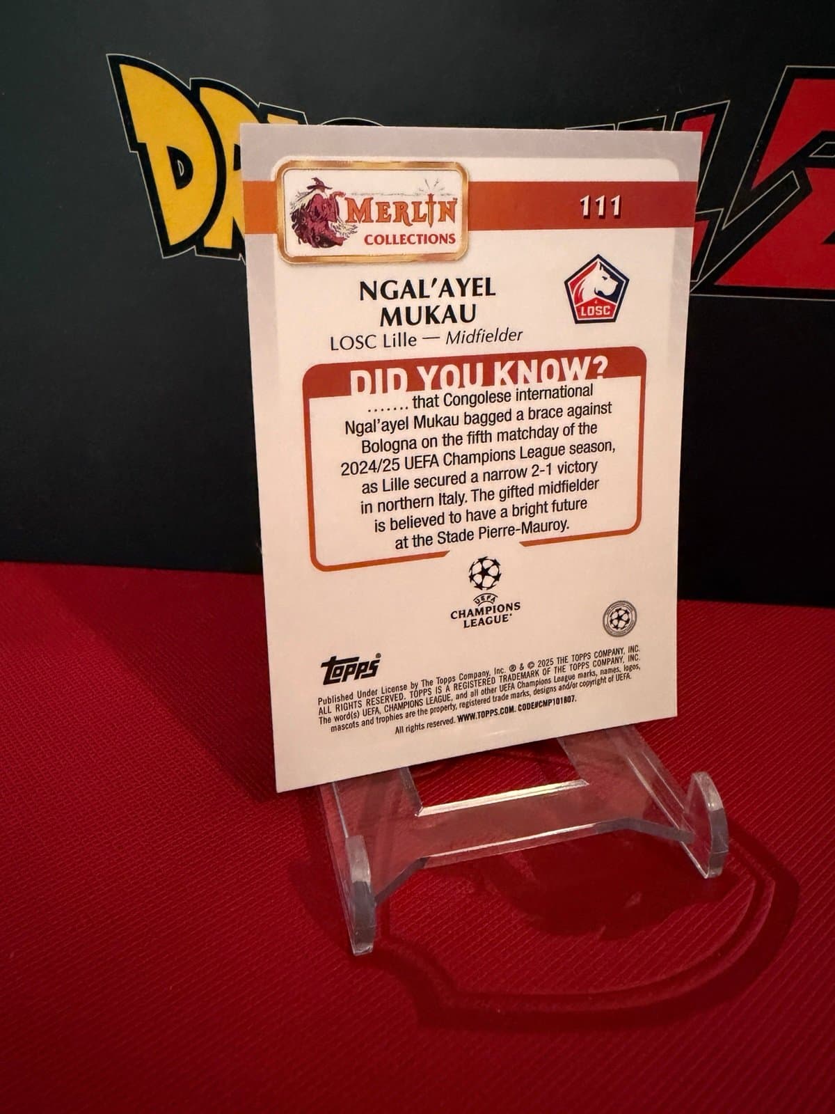 2024-25 Merlin UEFA Club Competitions #111 Ngal’ayel Mukau (109) - Thumbnail 3