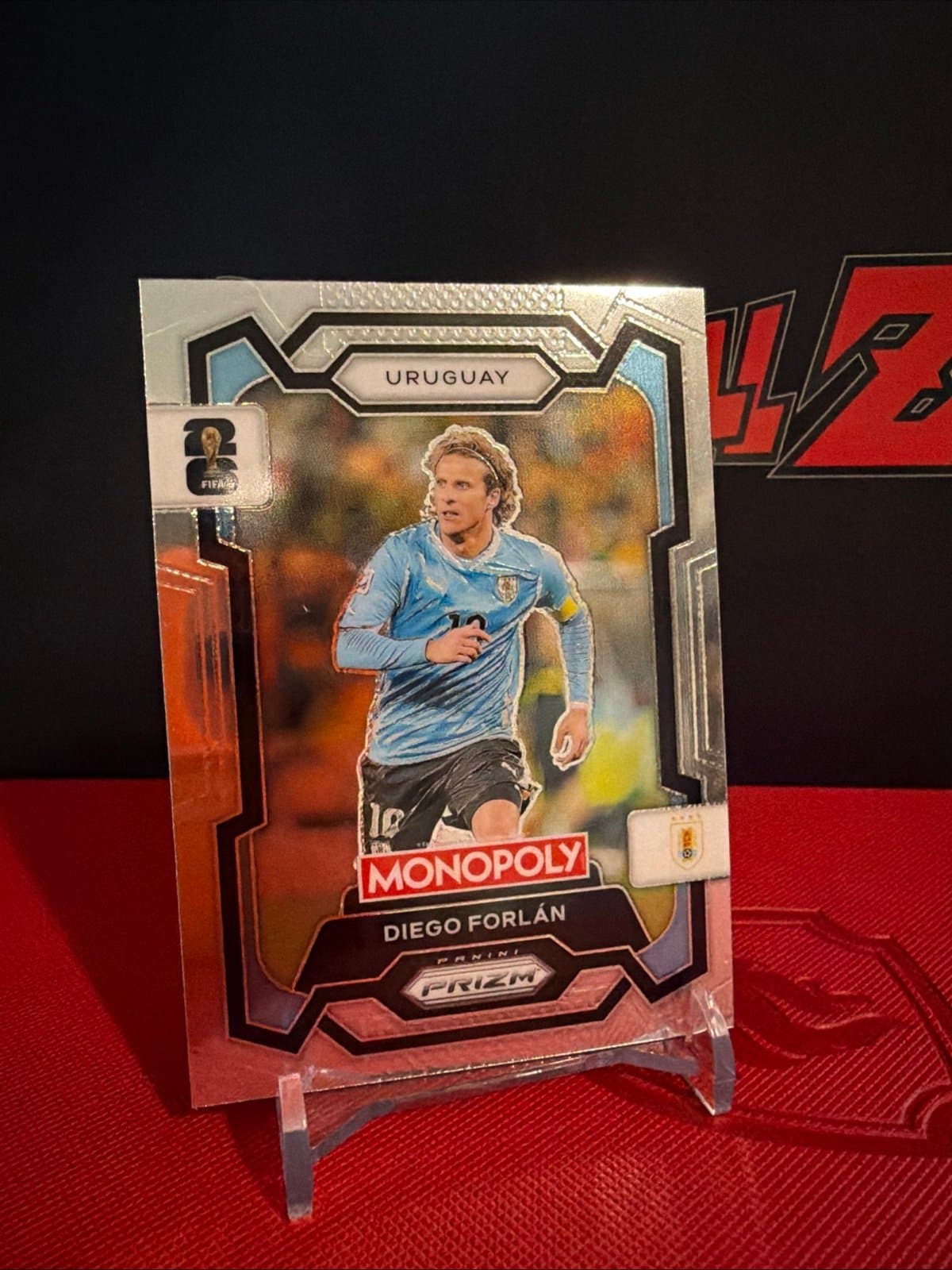 2026 Prizm Monopoly FIFA World Cup Soccer Diego Forlan #68 Uruguay - Image 1