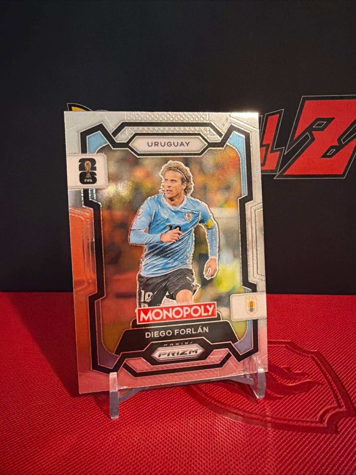 2026 Prizm Monopoly FIFA World Cup Soccer Diego Forlan #68 Uruguay - Thumbnail 2