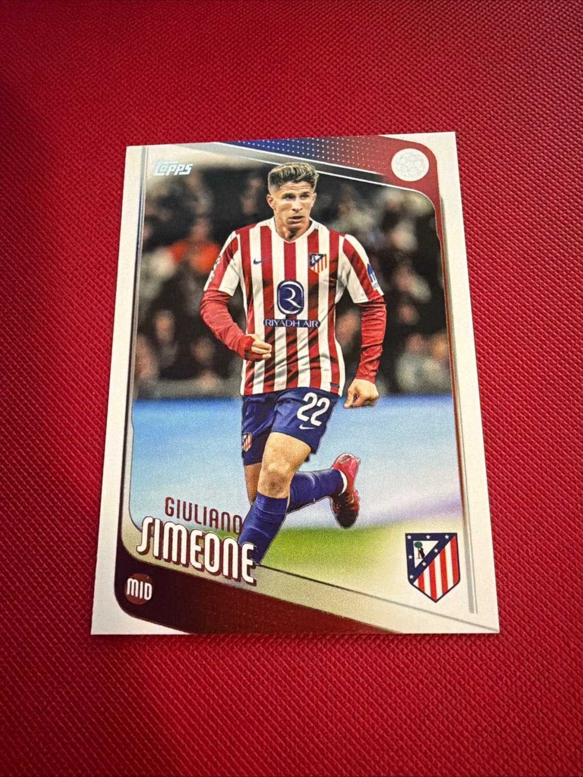 2025-26 Topps FLAGSHIP UEFA Club Competitions #100 Giuliano Simeone, Atlético - Image 1