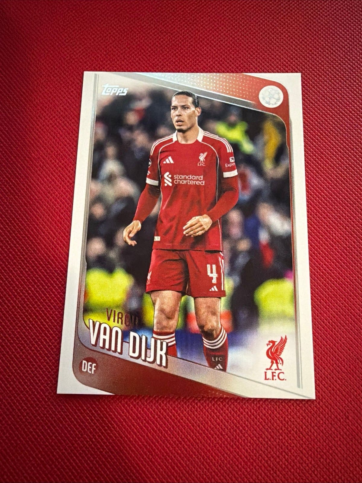 2025-26 Topps UEFA Club Competitions Soccer #79 Virgil van Dijk - Liverpool FC - Image 1