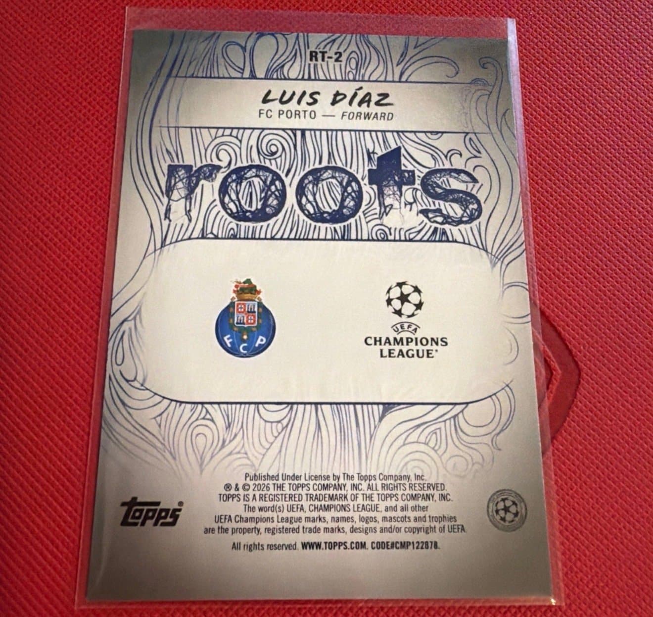 Luis Diaz 2025-26 Topps UEFA Club Competitions RT-2 Roots - Thumbnail 2