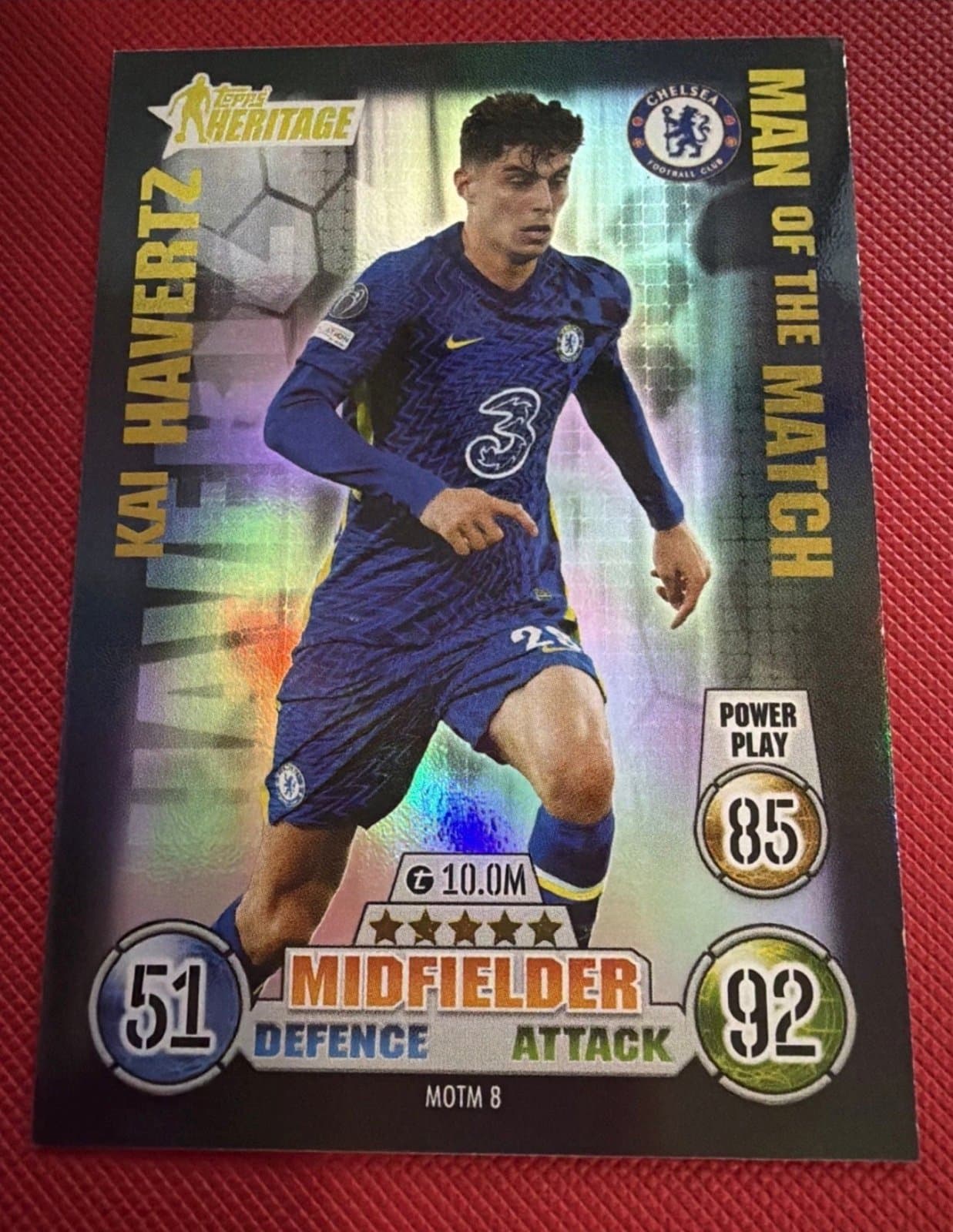 2021-22 Match Attax Extra Heritage Man Of The Match Kai Havertz MOTM 8 Chelsea