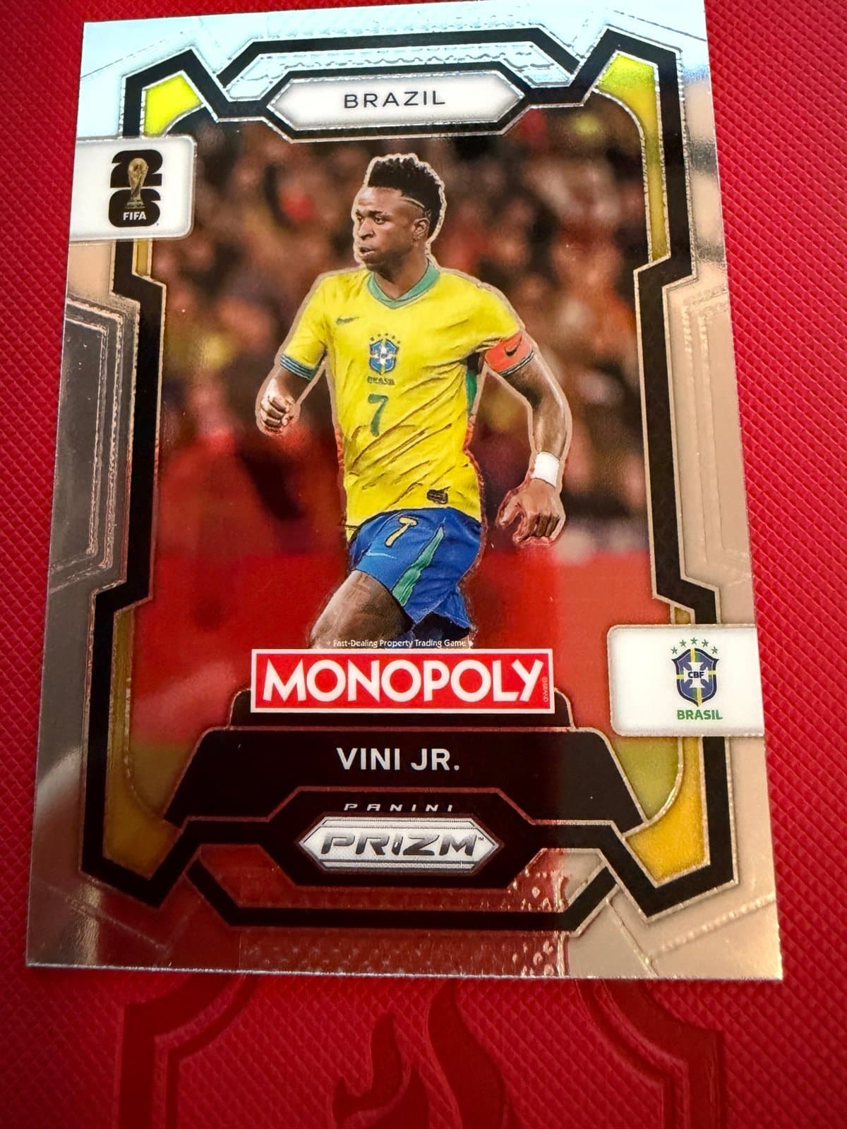 Vini JR 2026 Panini Prizm Monopoly FIFA World Cup #14 Base Brazil