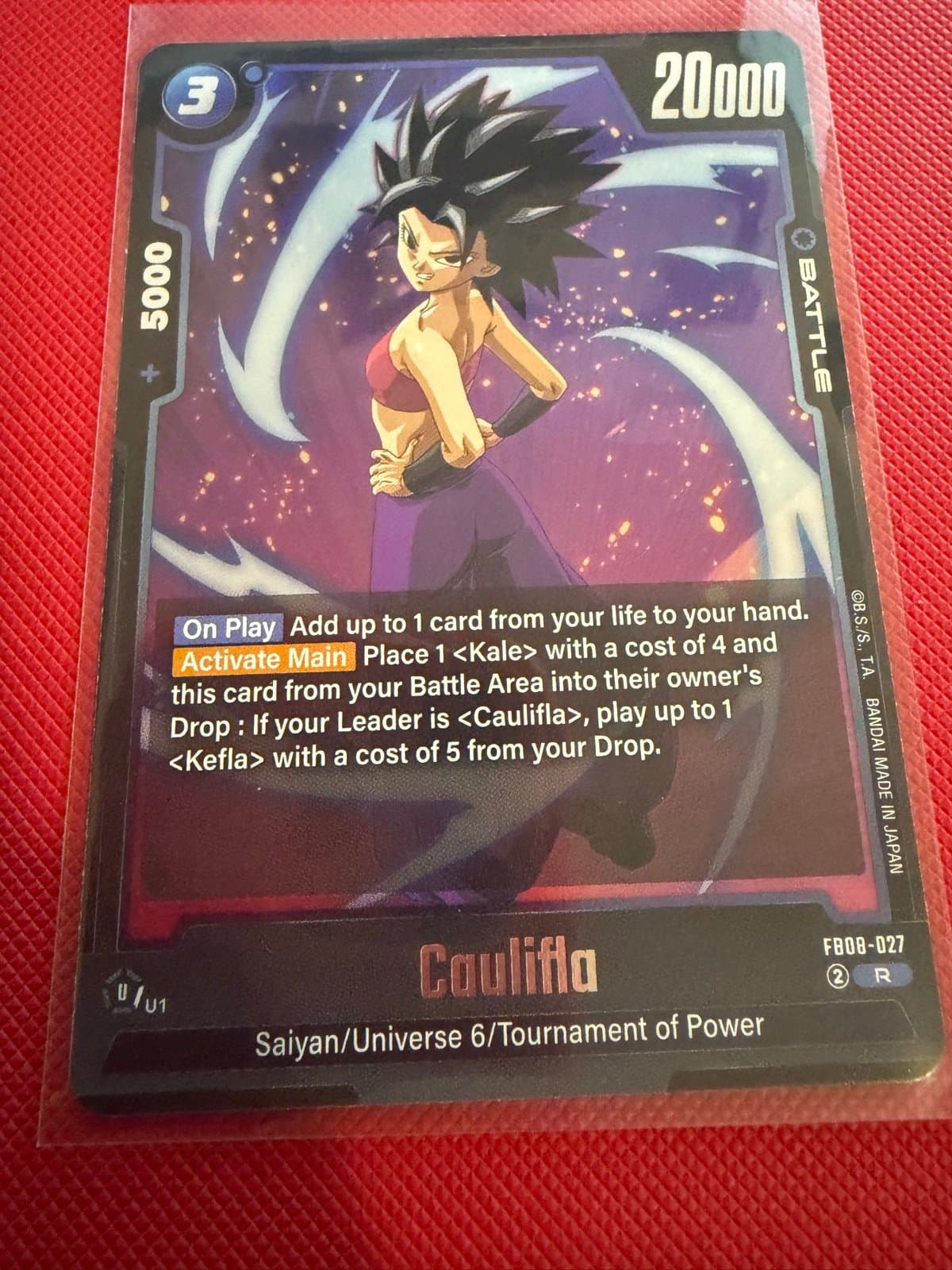 Dragon Ball Super Fusion World Saiyan's Pride - Caulifla - FB08-027 - Holofoil