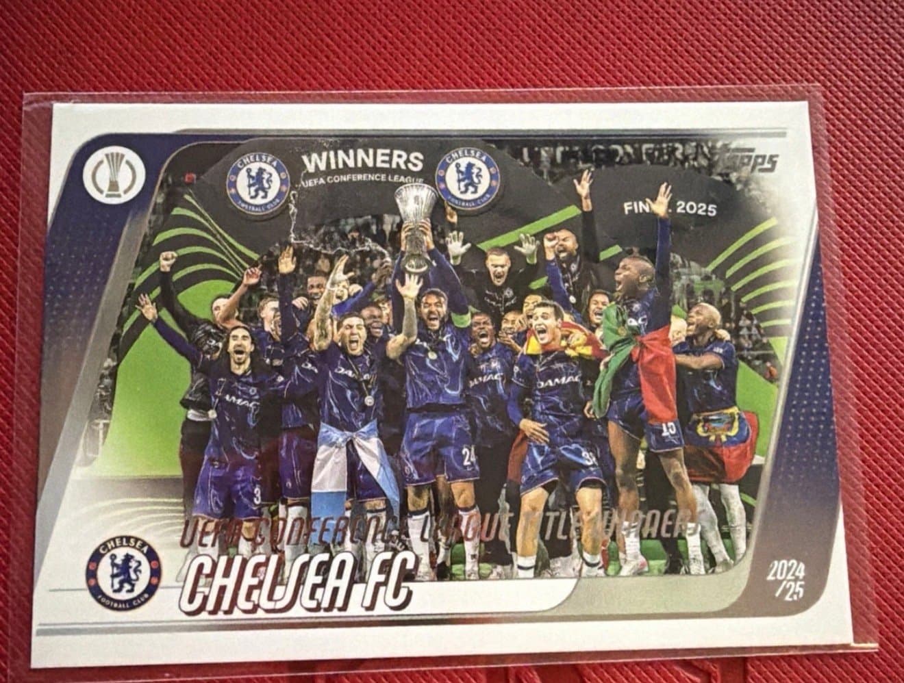 2025-26 Topps UEFA Club Competitions 2024-25 Title Winners #179 Chelsea FC