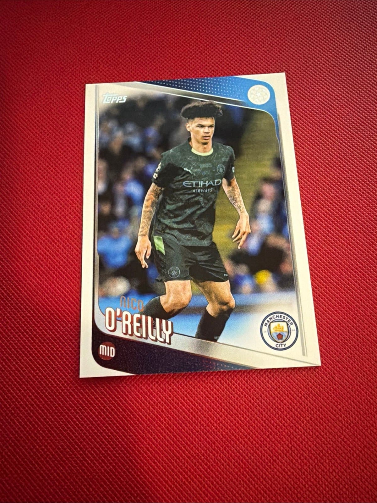 2025-26 Topps UEFA Club Competitions Soccer #155 Nico O'Reilly - Manchester City