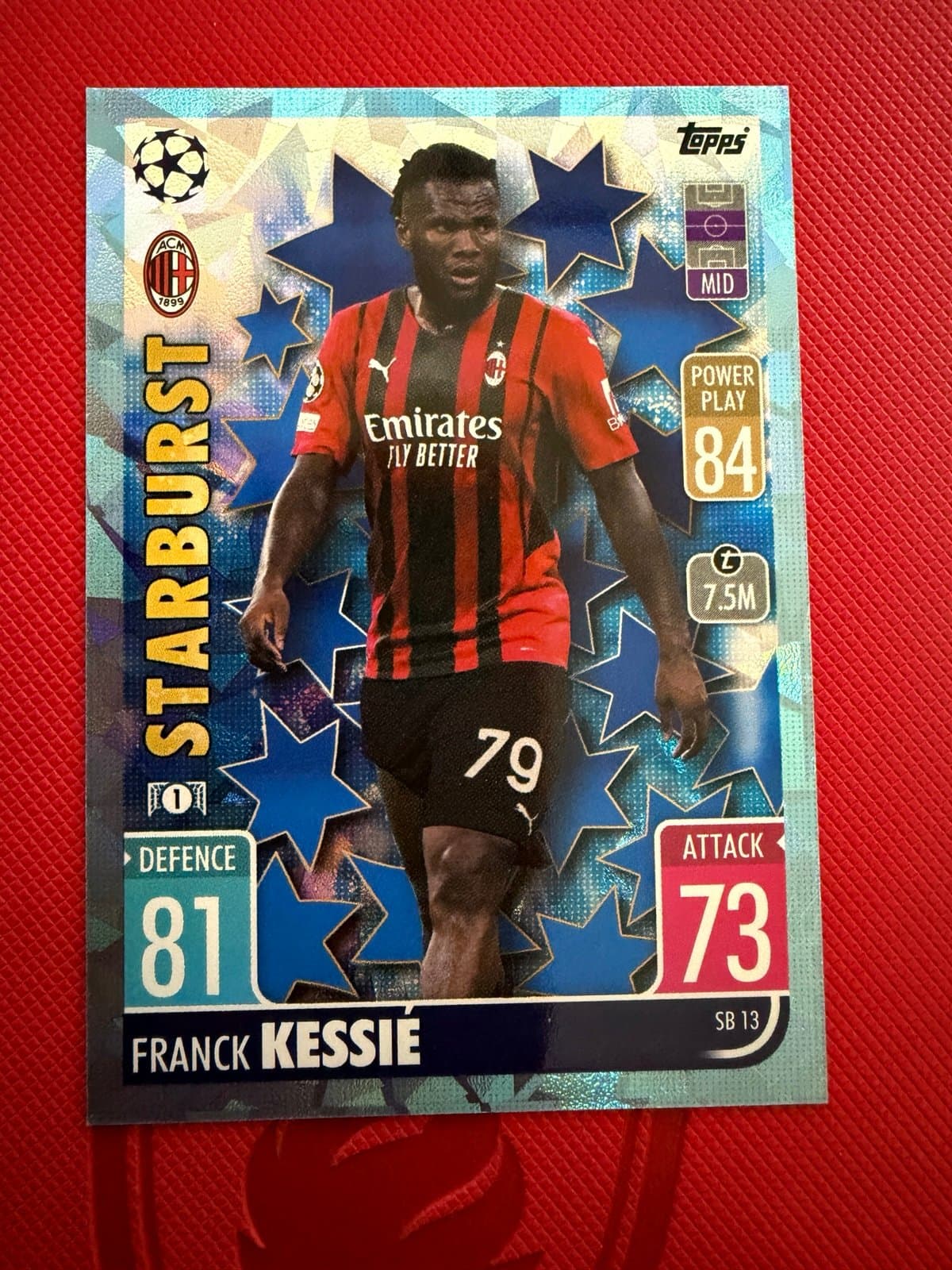 Topps Match Attax Starburst Franck Kessie AC Milan #SB13