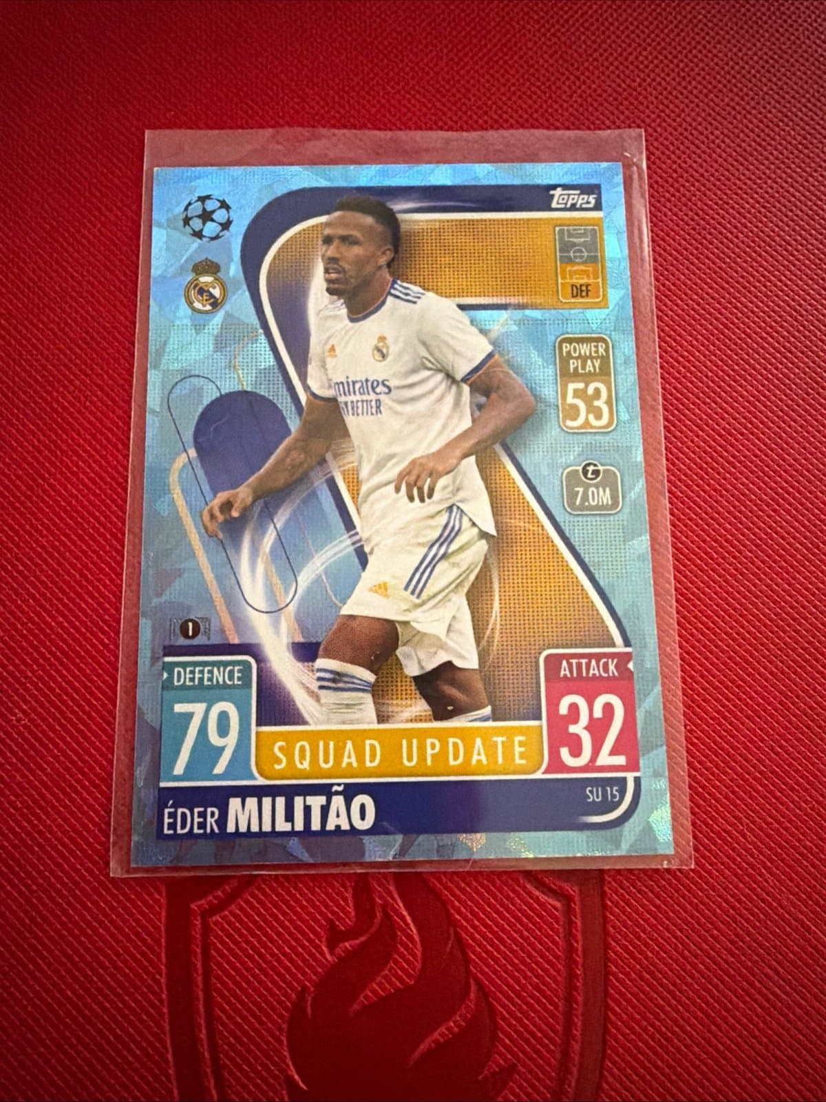 2021-22 Topps Match Attax UCL Extra - Squad Update Eder Militao #SU 15 Crystal - Thumbnail 2