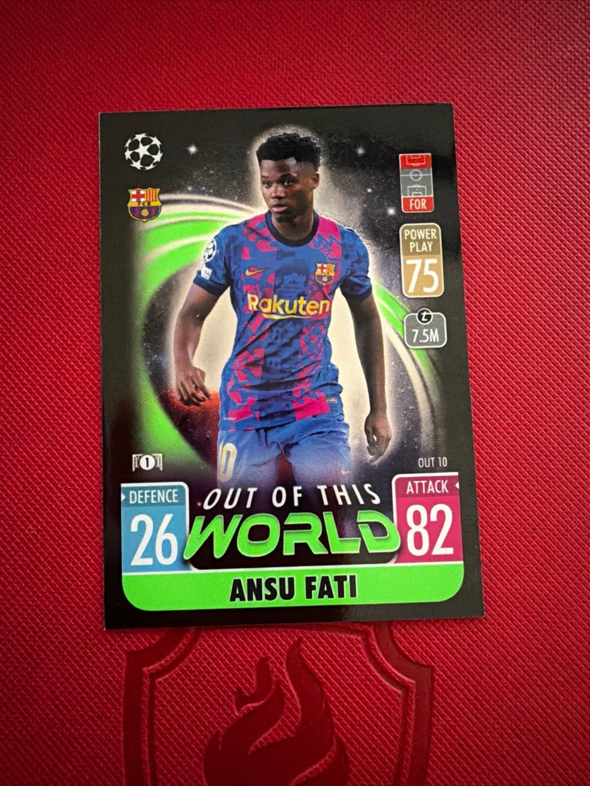 Topps Match Attax Out of this World Ansu Fati FC Barcelona #OUT10 - Thumbnail 2