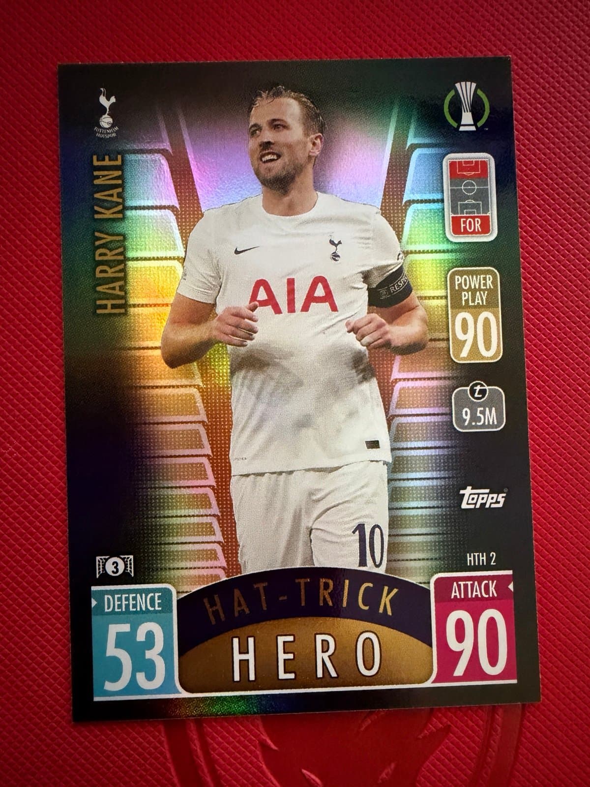 Harry Kane 2021/22 Topps Match Attax Extra #HTH 2 Hat-Trick Hero Tottenham