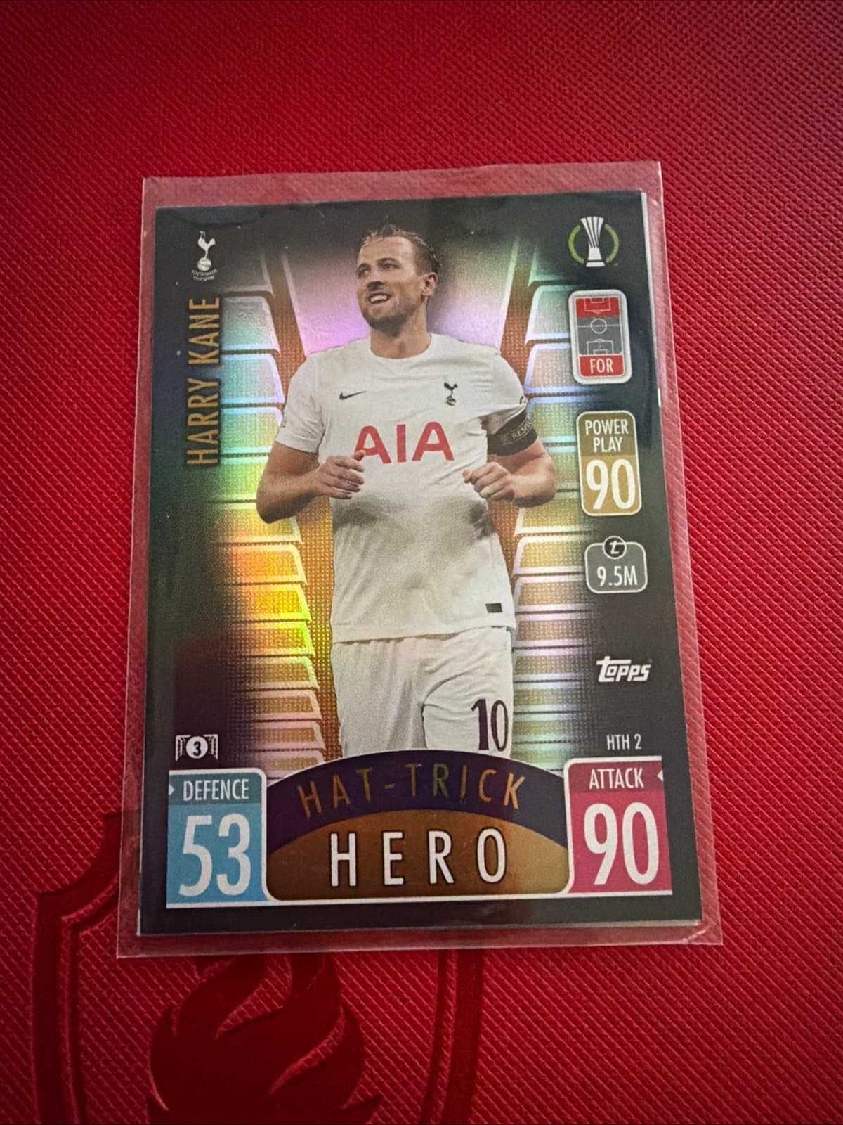 Harry Kane 2021/22 Topps Match Attax Extra #HTH 2 Hat-Trick Hero Tottenham - Thumbnail 3